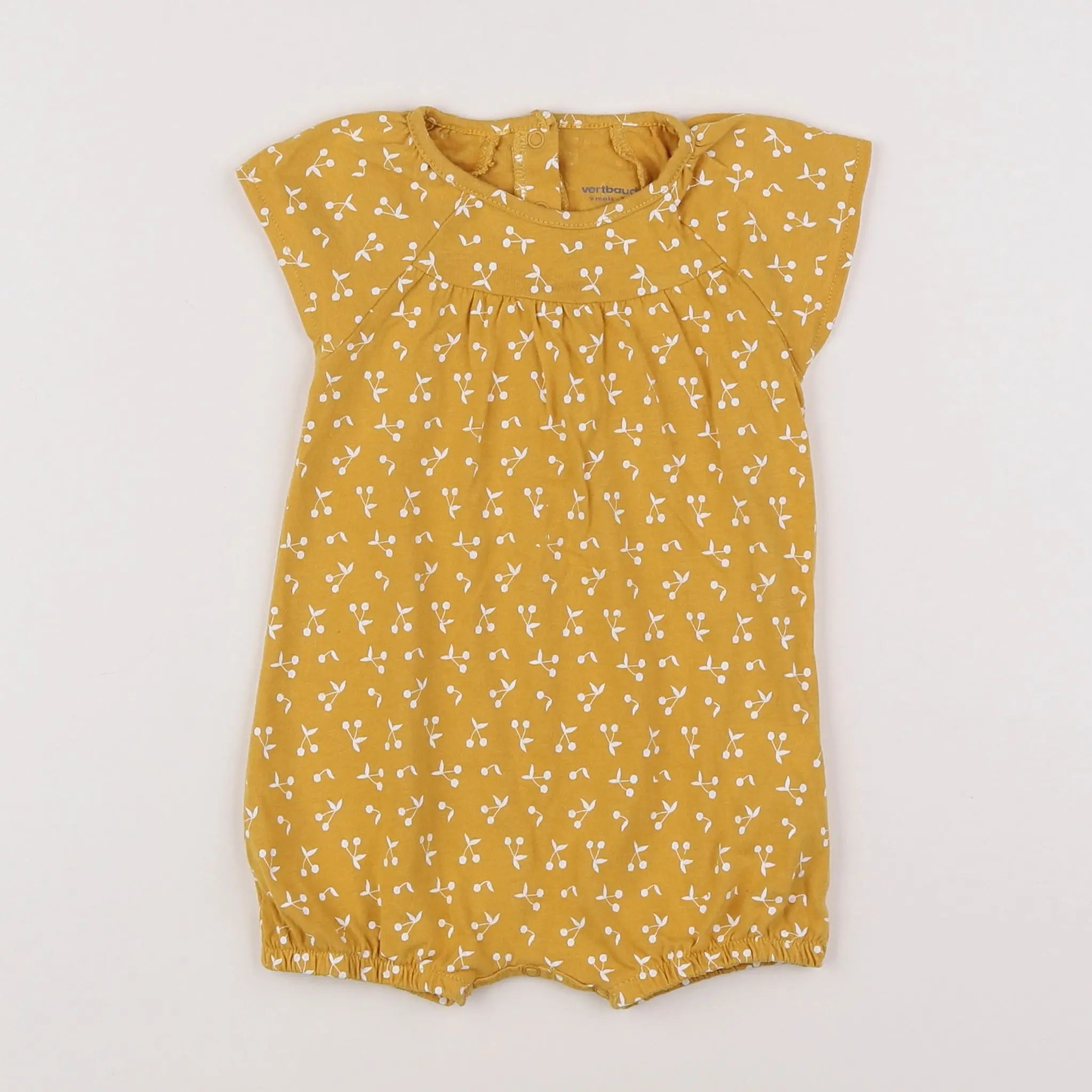 Vertbaudet - combinaison jaune - 9 mois