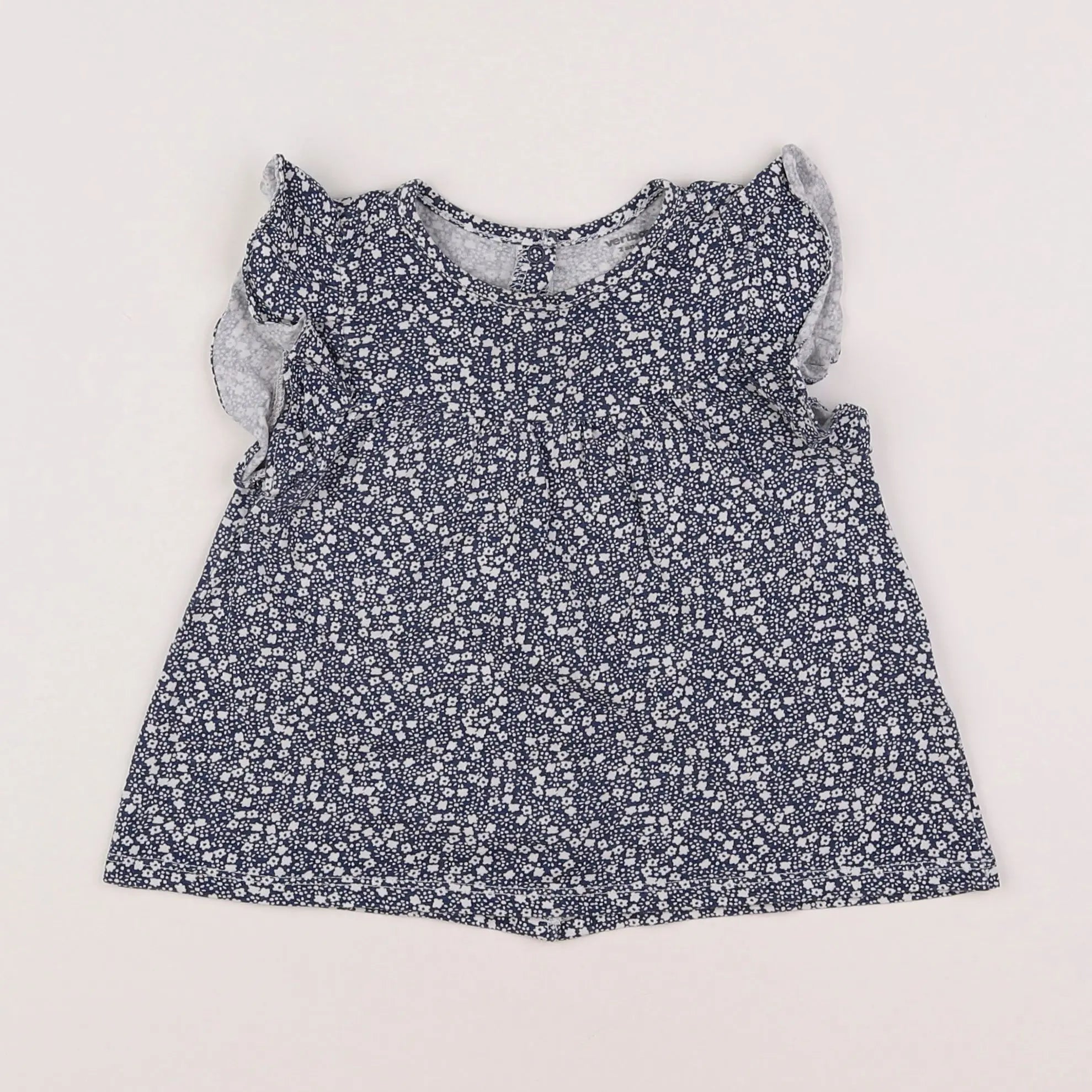 Vertbaudet - tee-shirt bleu - 2 ans