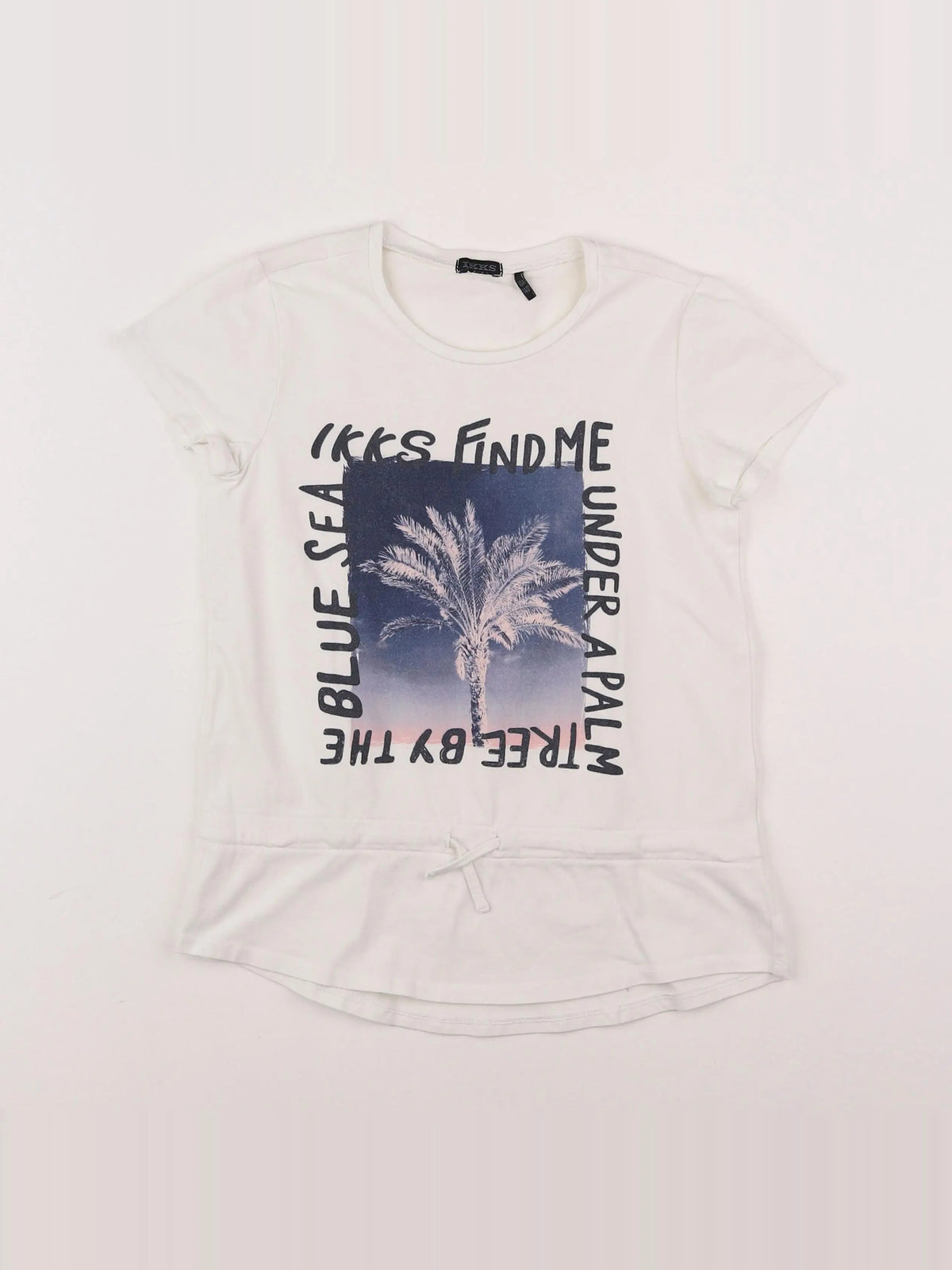 IKKS - tee-shirt blanc - 10 ans