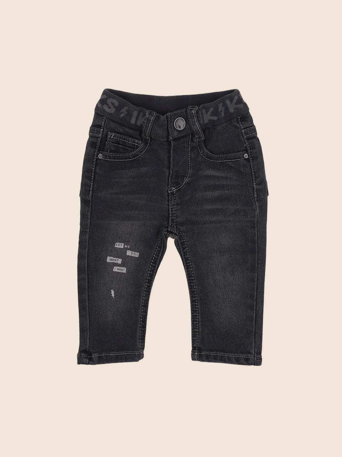 IKKS - jean gris - 6 mois
