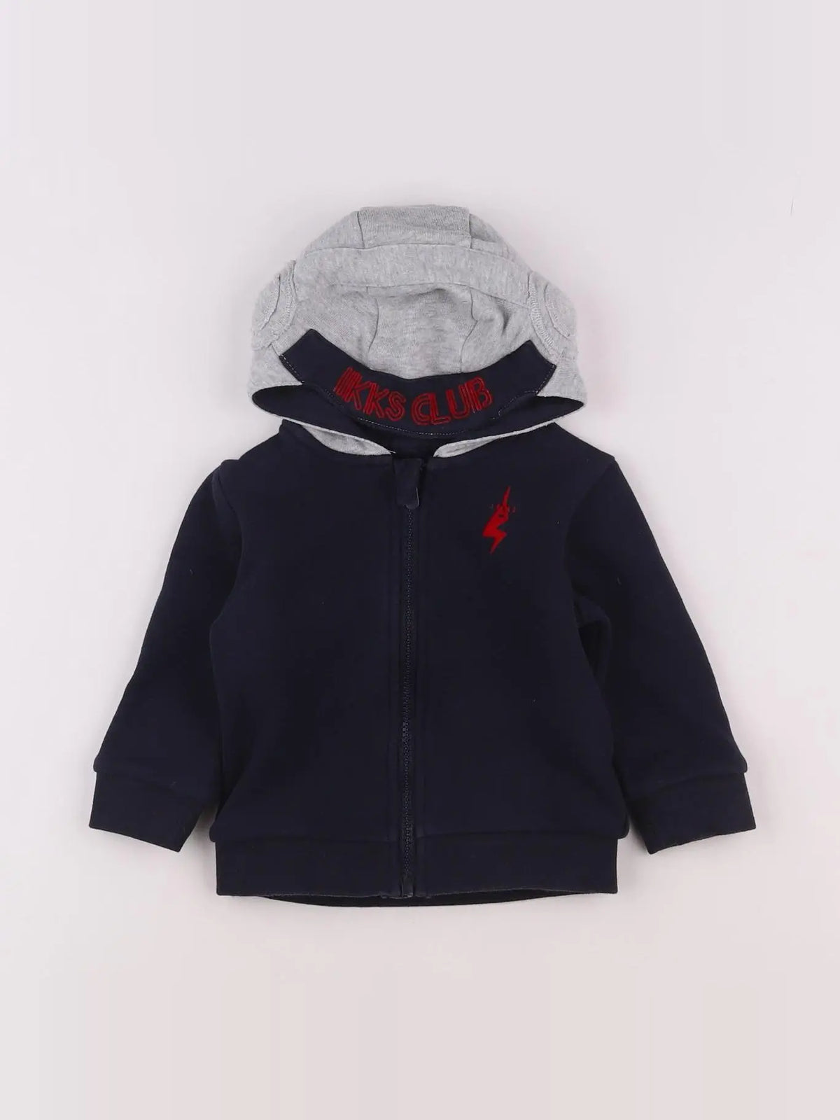 IKKS - sweat bleu - 12 mois