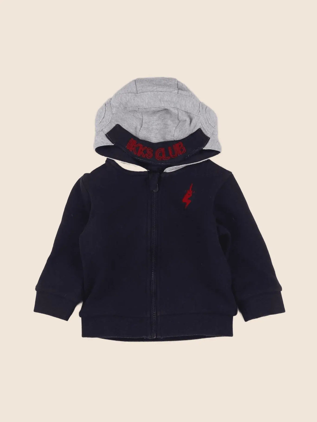 IKKS - sweat bleu - 12 mois