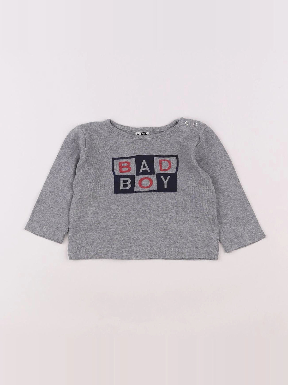 Bonton - tee-shirt gris - 6 mois