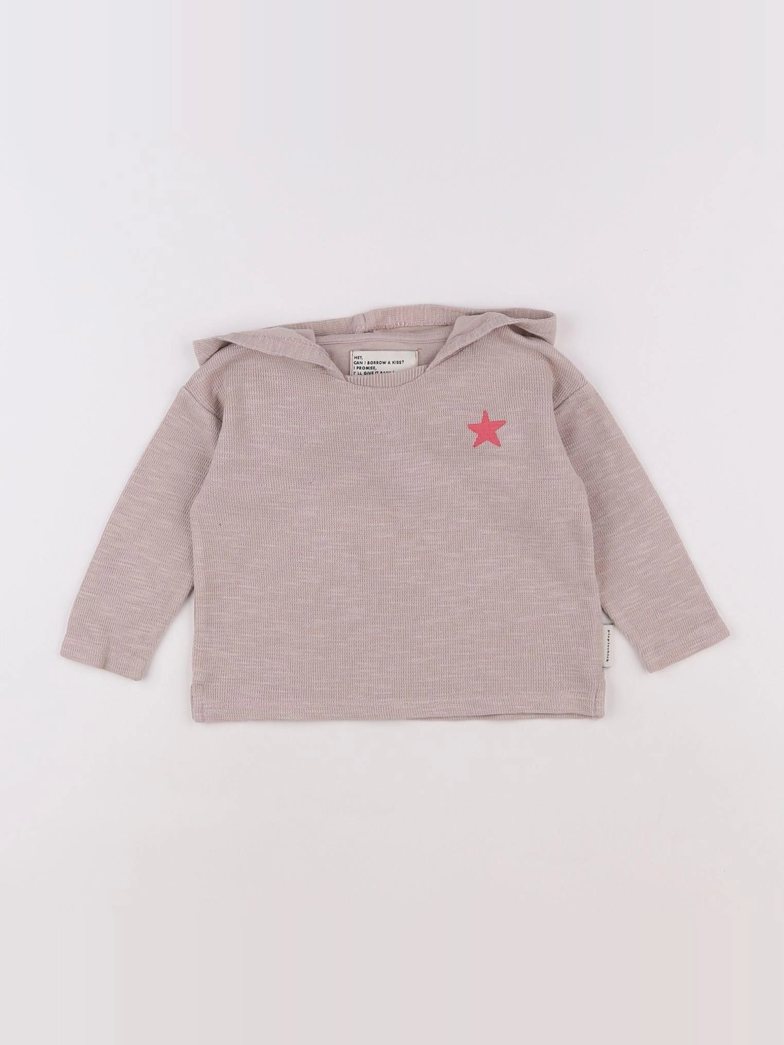 Piupiuchick - sweat rose - 12 mois