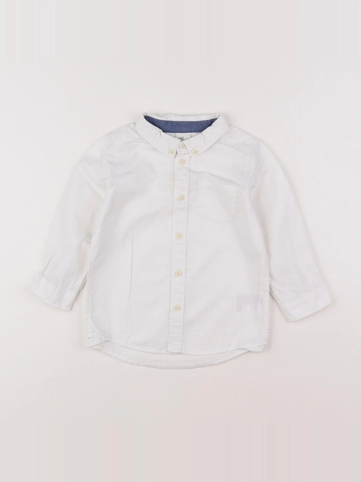 H&M - chemise blanc - 12/18 mois