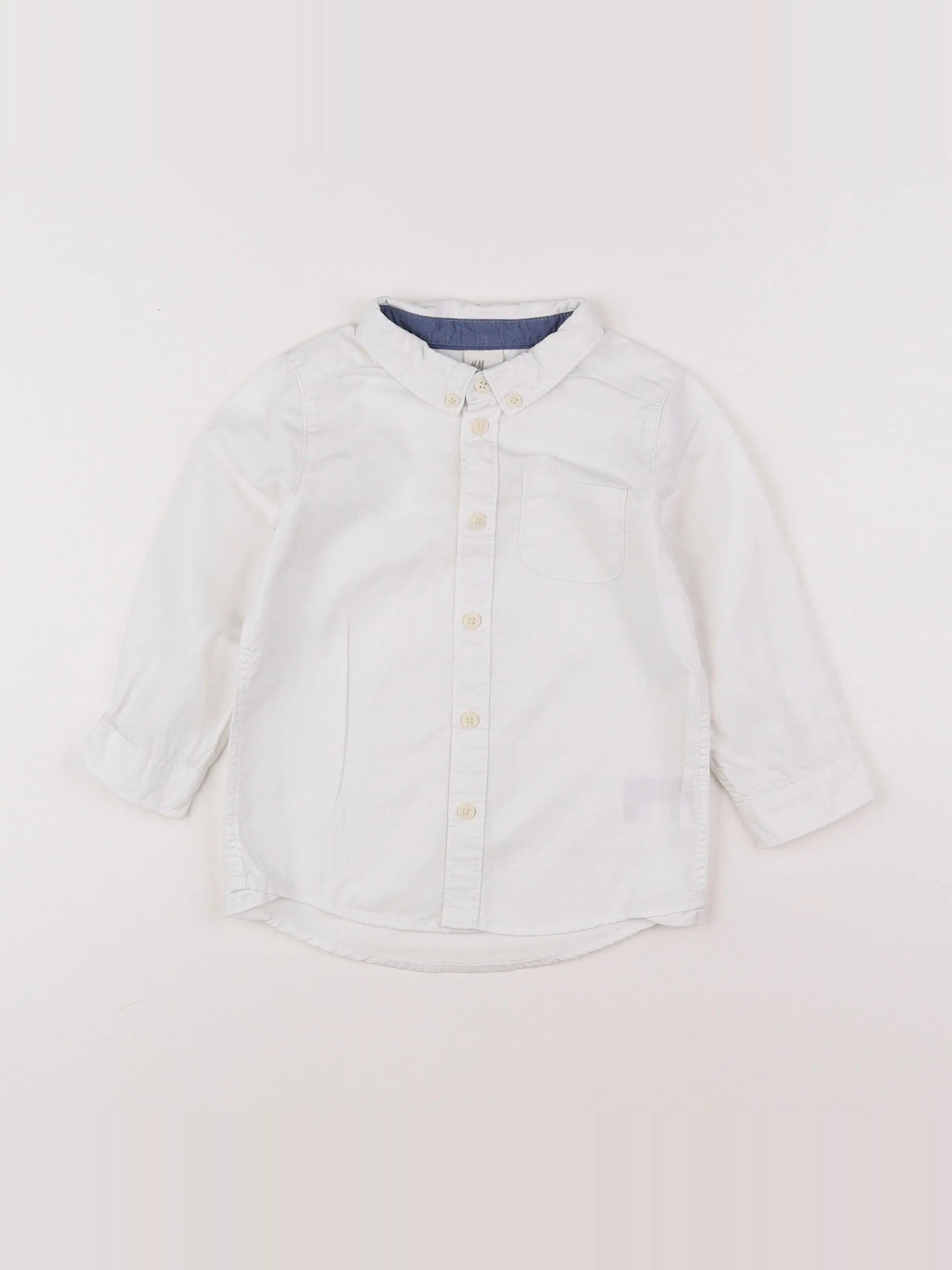 H&M - chemise blanc - 12/18 mois