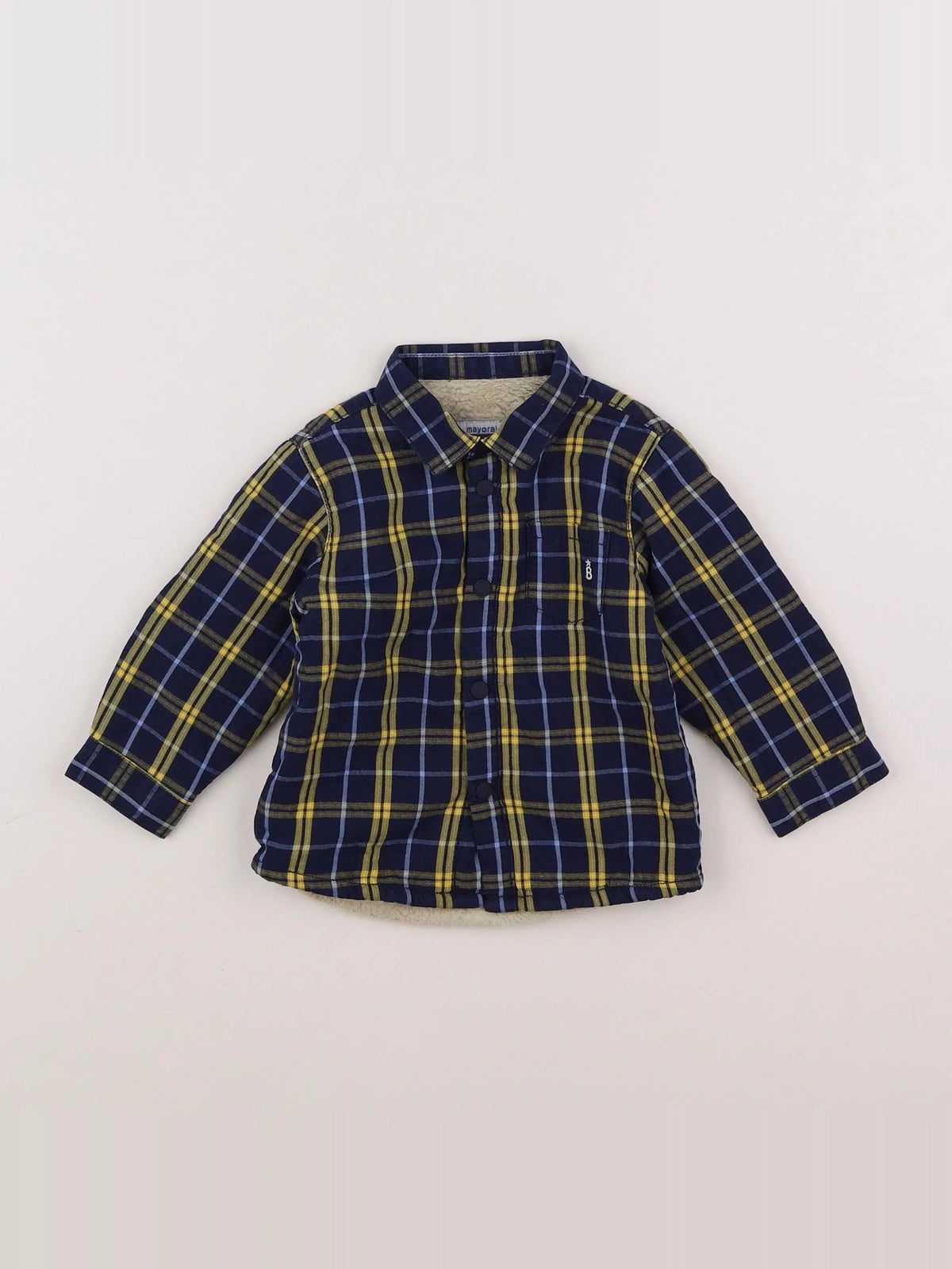 Mayoral - chemise bleu - 9 mois