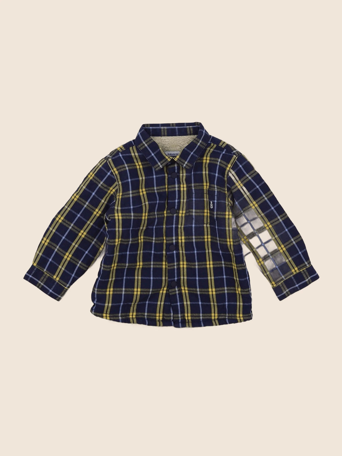 Mayoral - chemise bleu - 9 mois