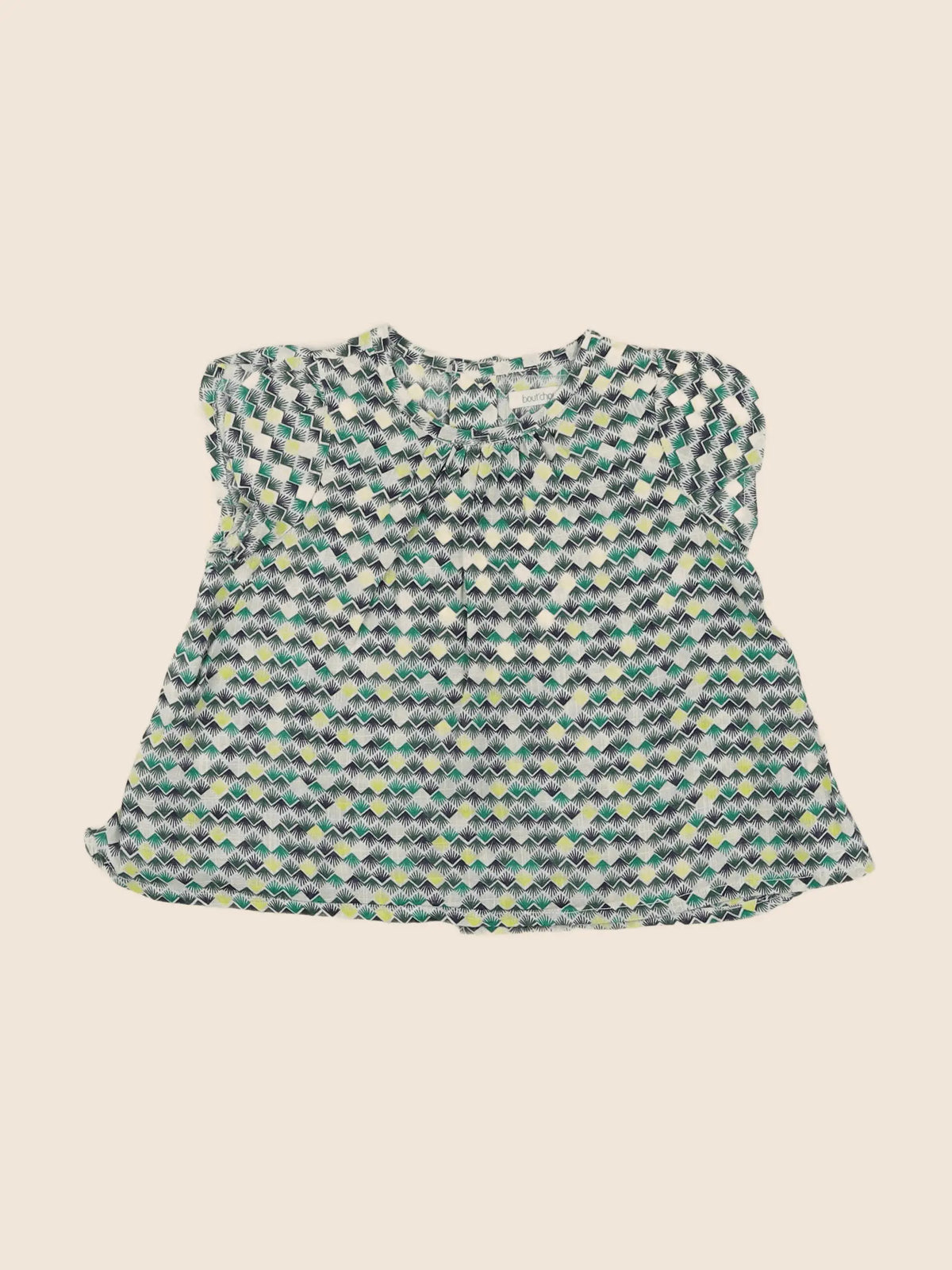 Boutchou - blouse multicolore - 9 mois