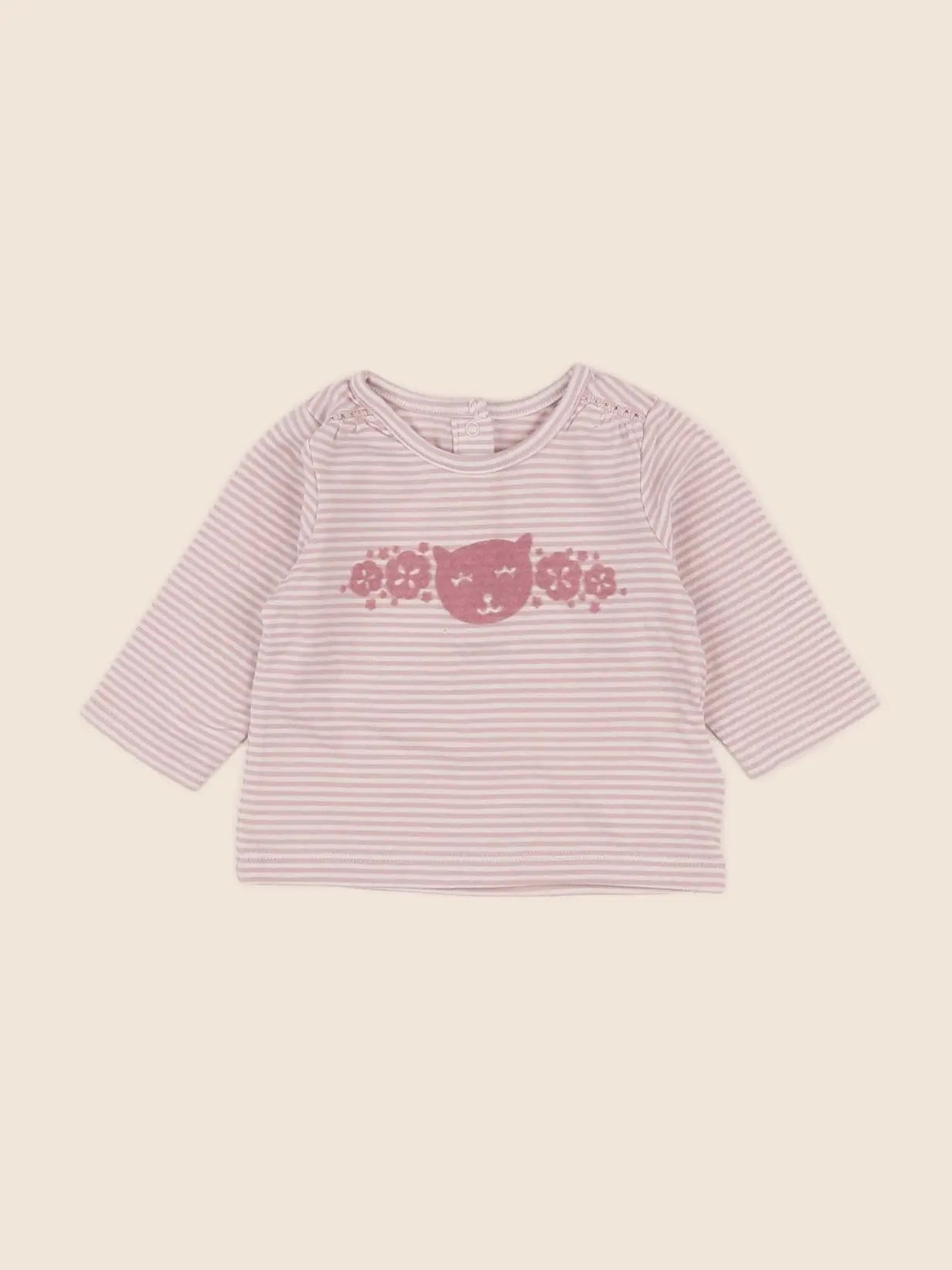 Vertbaudet - tee-shirt rose - 3 mois