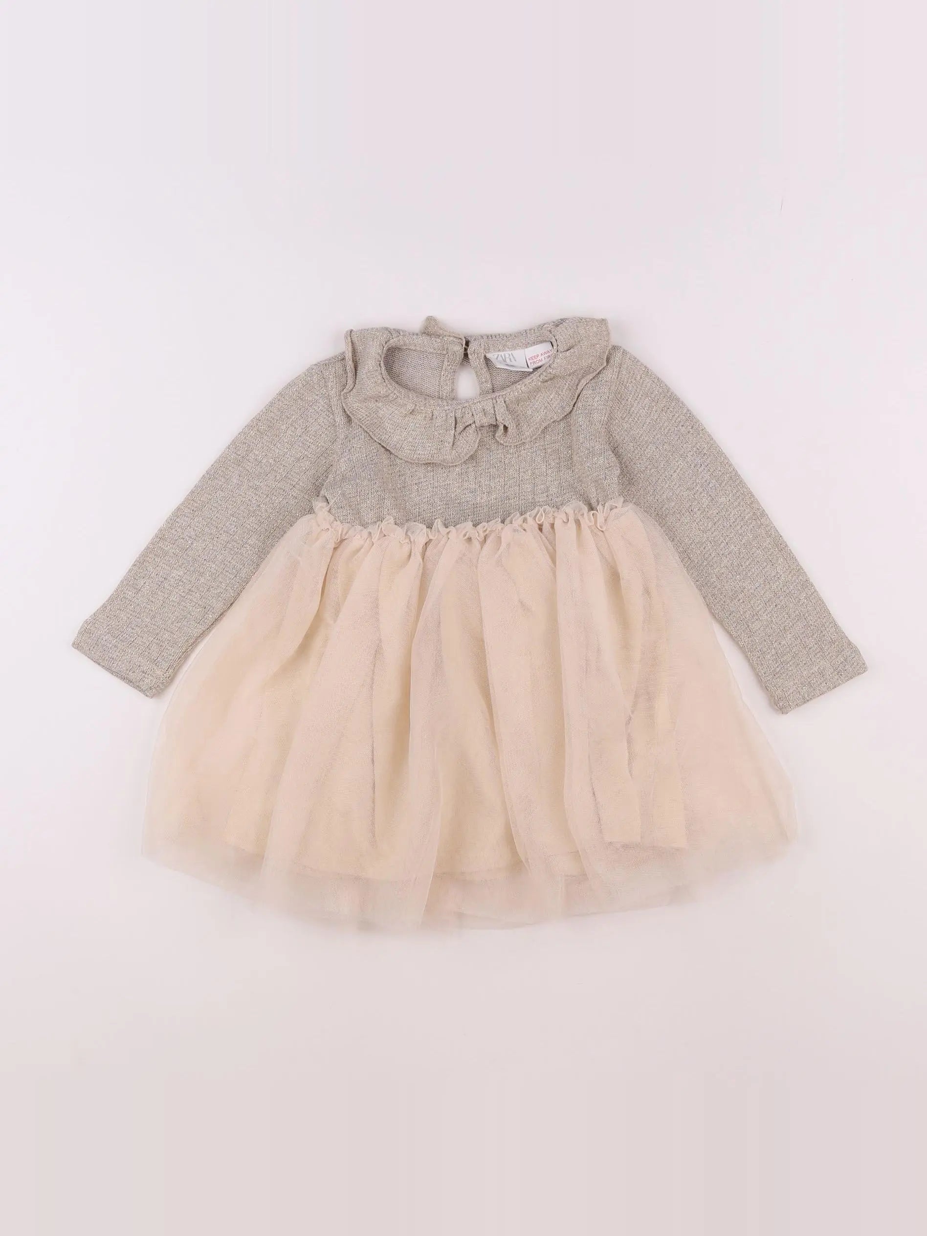 Zara - robe beige - 18 mois à 2 ans
