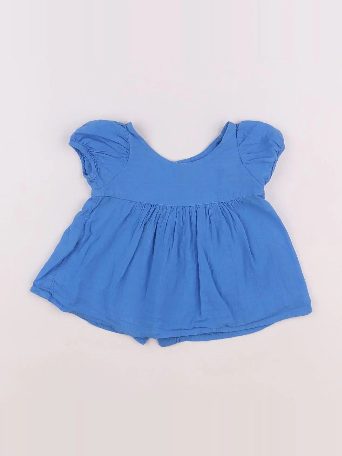 Bonton - blouse bleu - 18 mois
