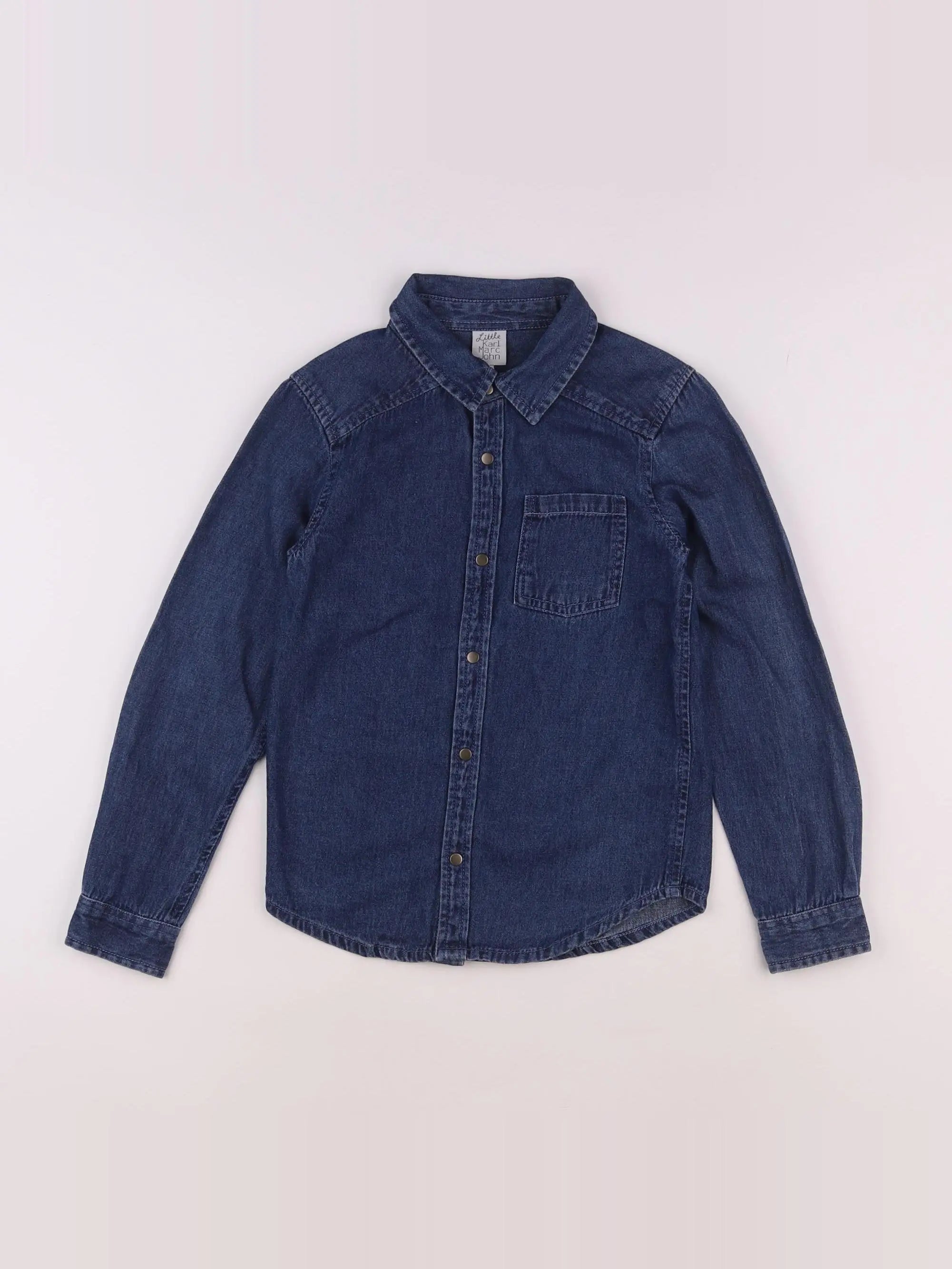 Little Karl Marc John - chemise bleu - 8 ans