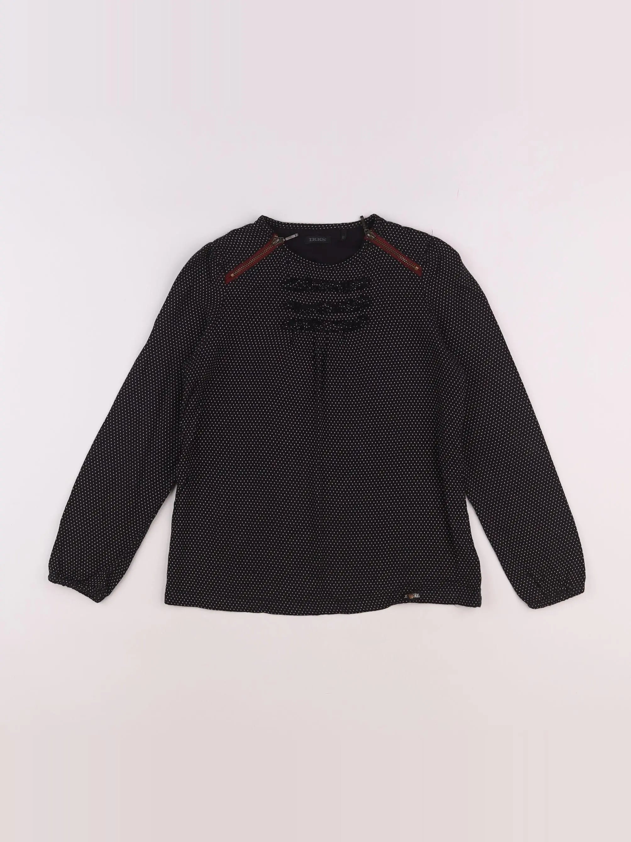 IKKS - blouse noir - 8 ans