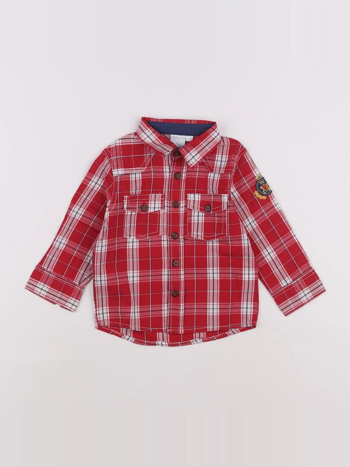 Cadet Rousselle - chemise rouge, blanc - 12 mois