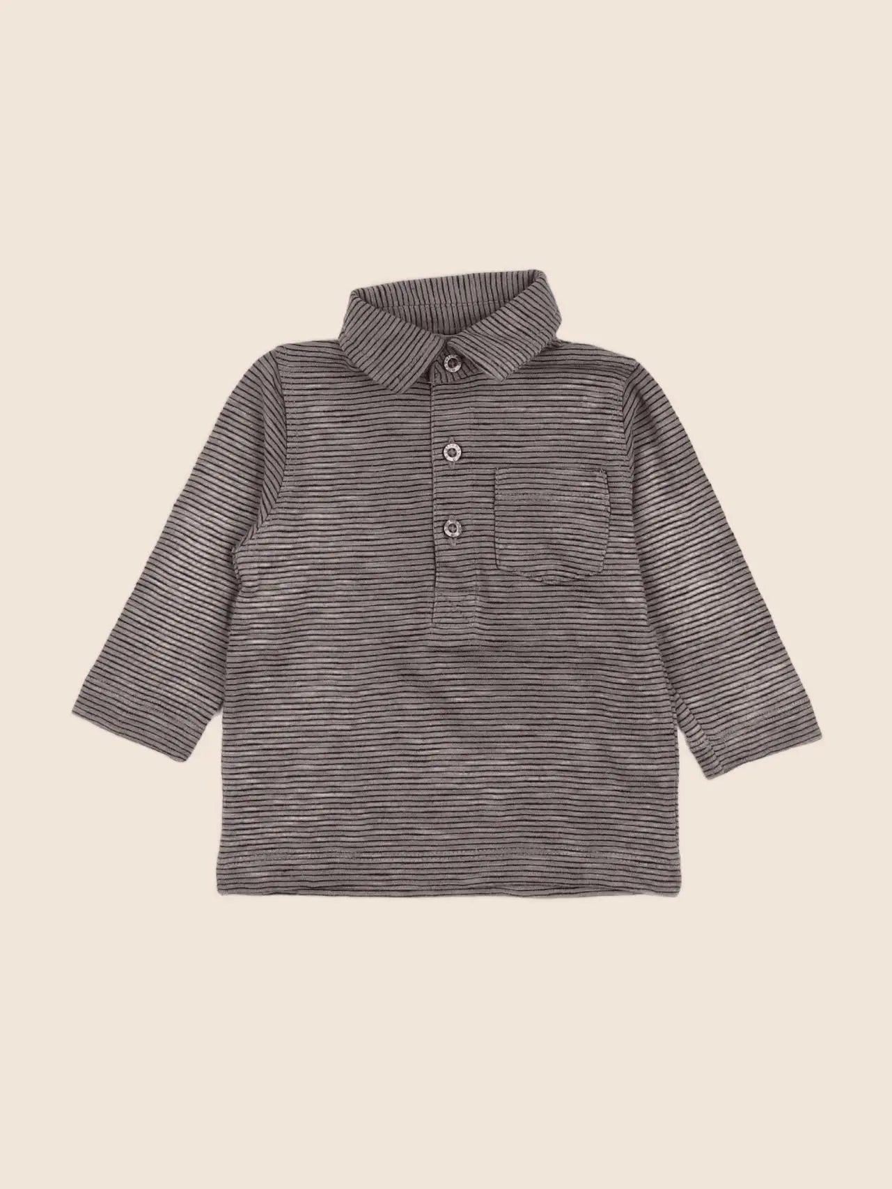 Boutchou - polo gris - 6 mois