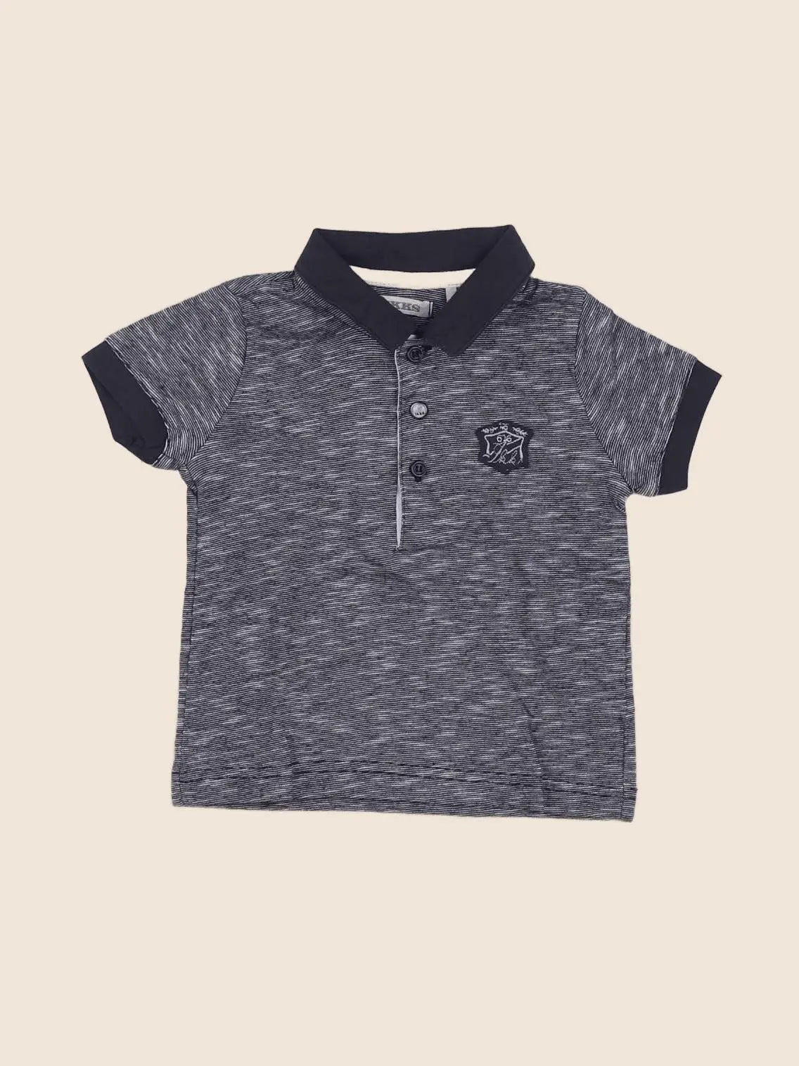IKKS - polo imprimé au dos gris - 6 mois