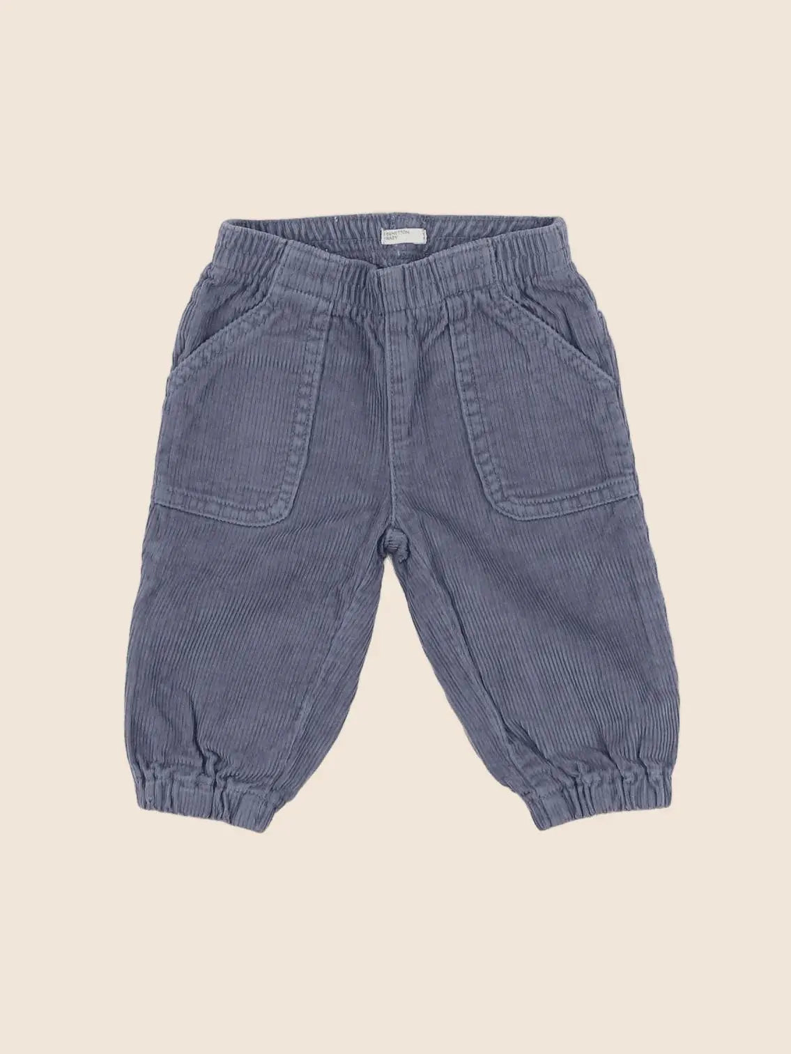Benetton - pantalon bleu - 3/6 mois