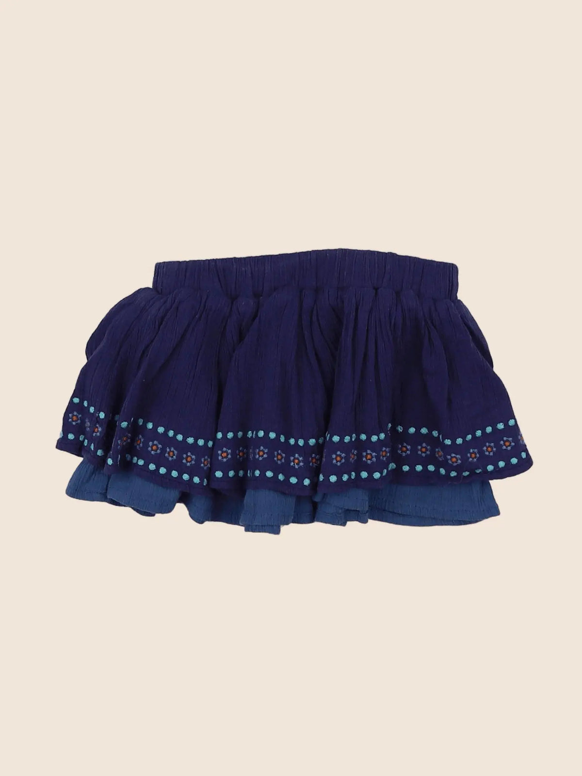 Vertbaudet - jupe bleu - 9 mois