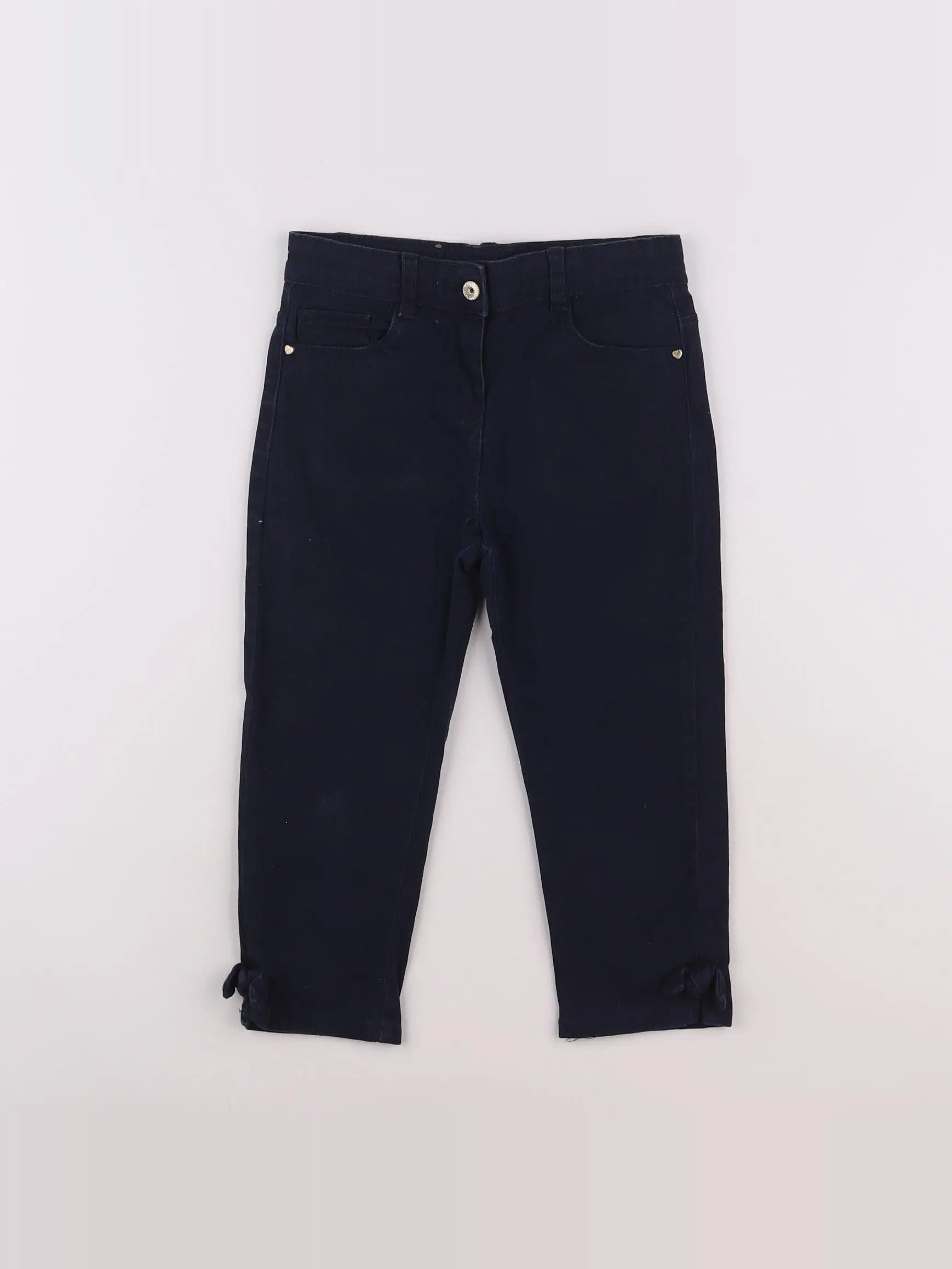 Vertbaudet - pantacourt bleu - 7 ans