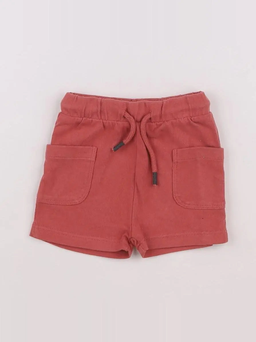 Vertbaudet - short rose - 3/6 mois