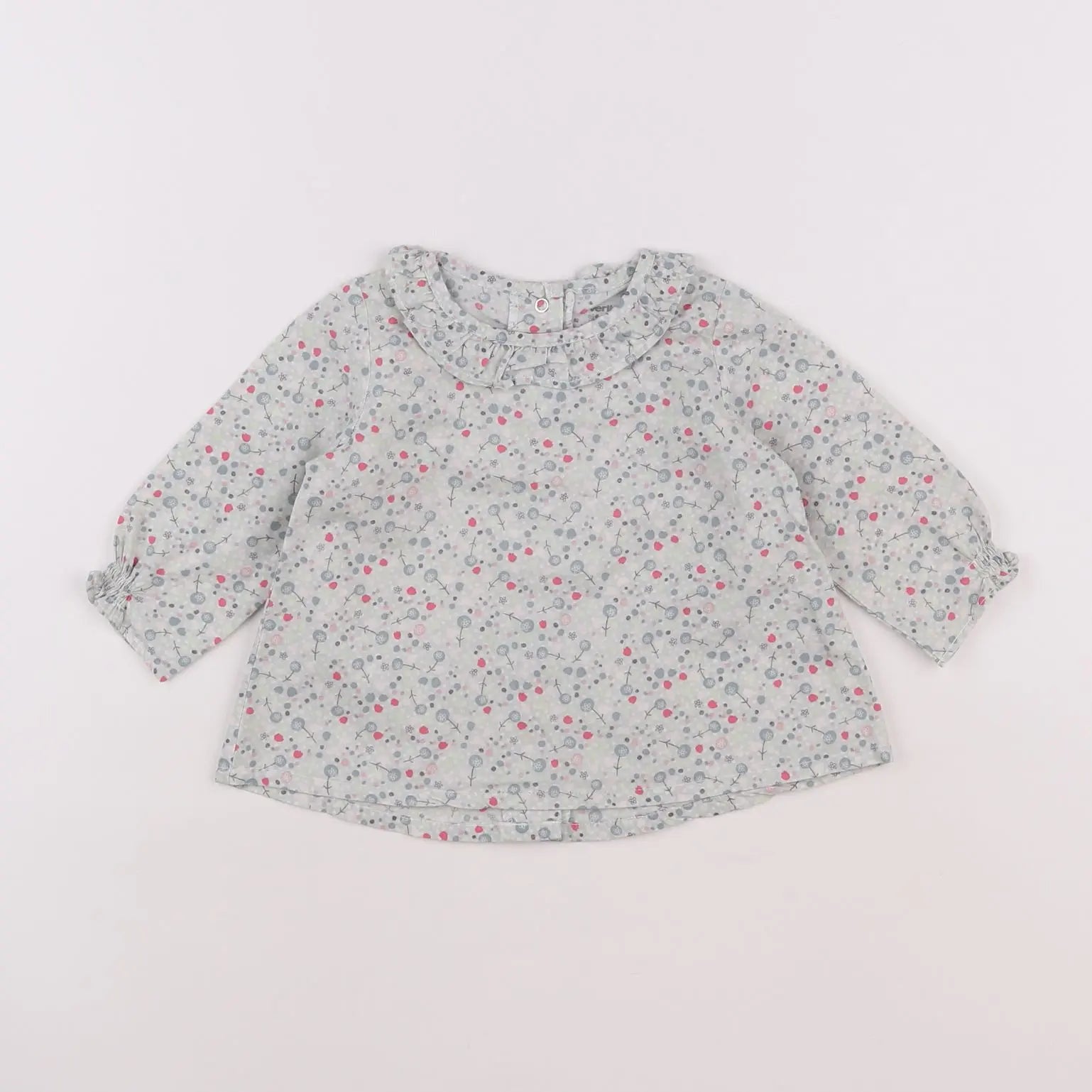 Vertbaudet - blouse vert - 6 mois