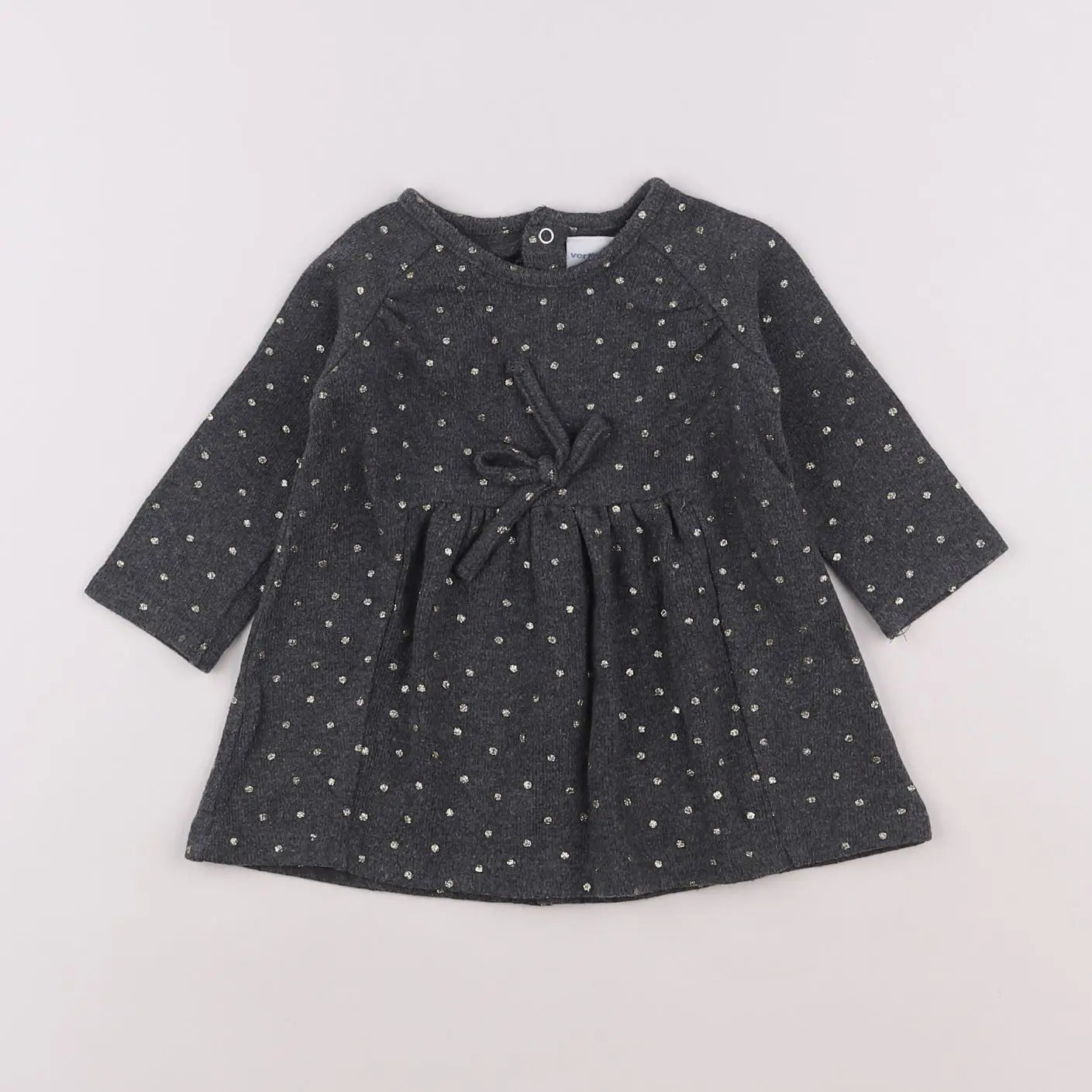 Vertbaudet - robe gris - 6 mois