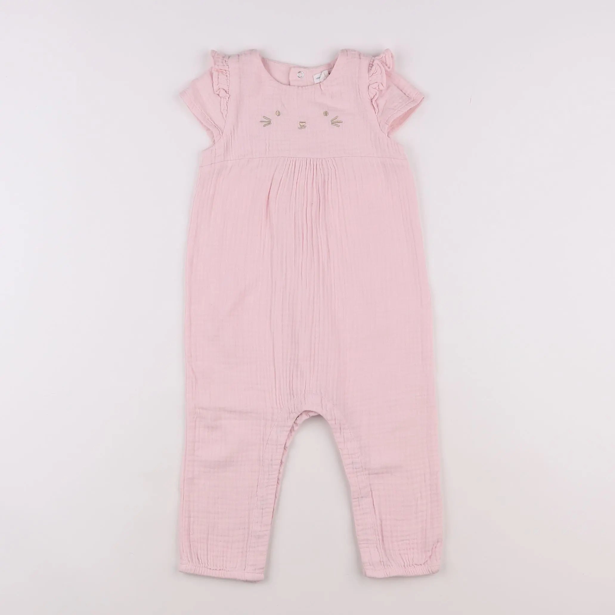 Vertbaudet - combinaison rose - 18 mois