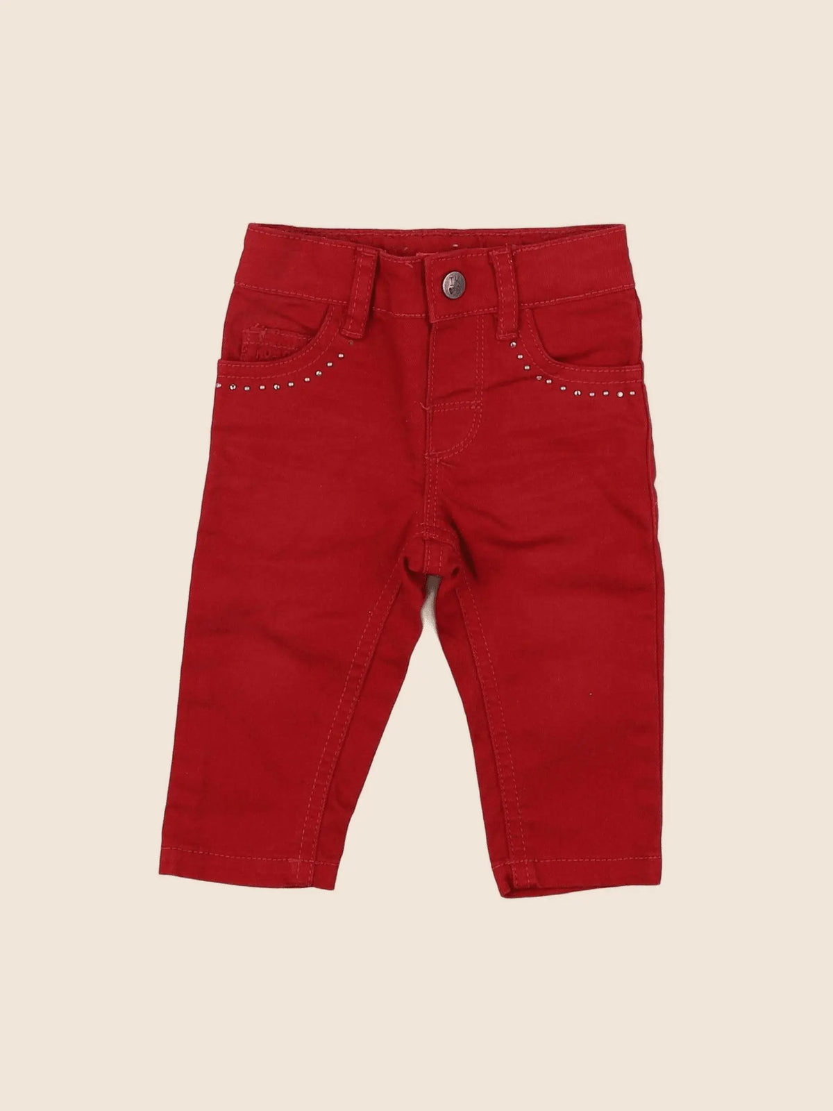 IKKS - pantalon rouge - 3 mois