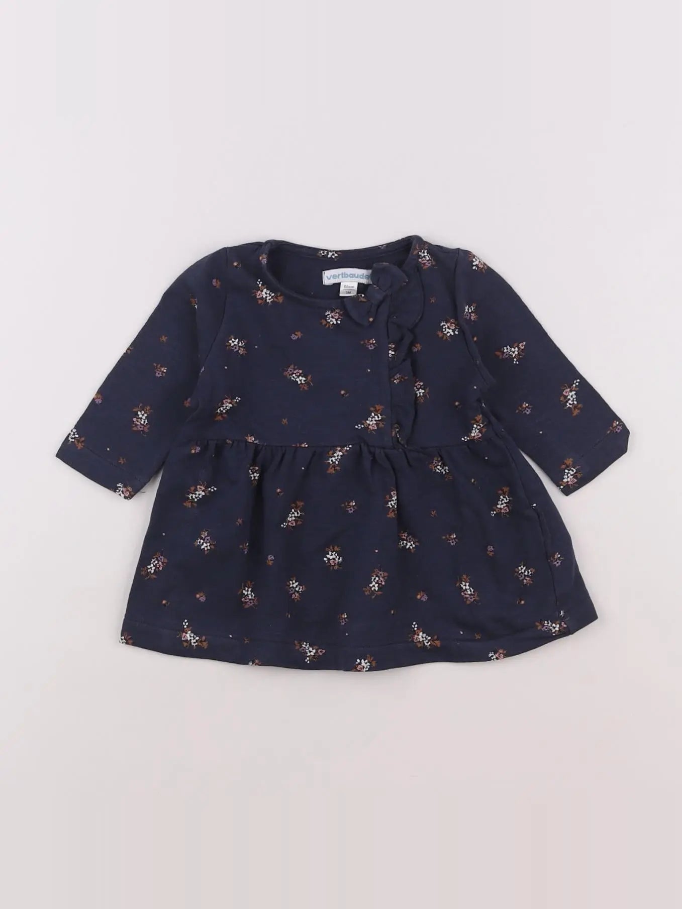 Vertbaudet - robe bleu - 3 mois