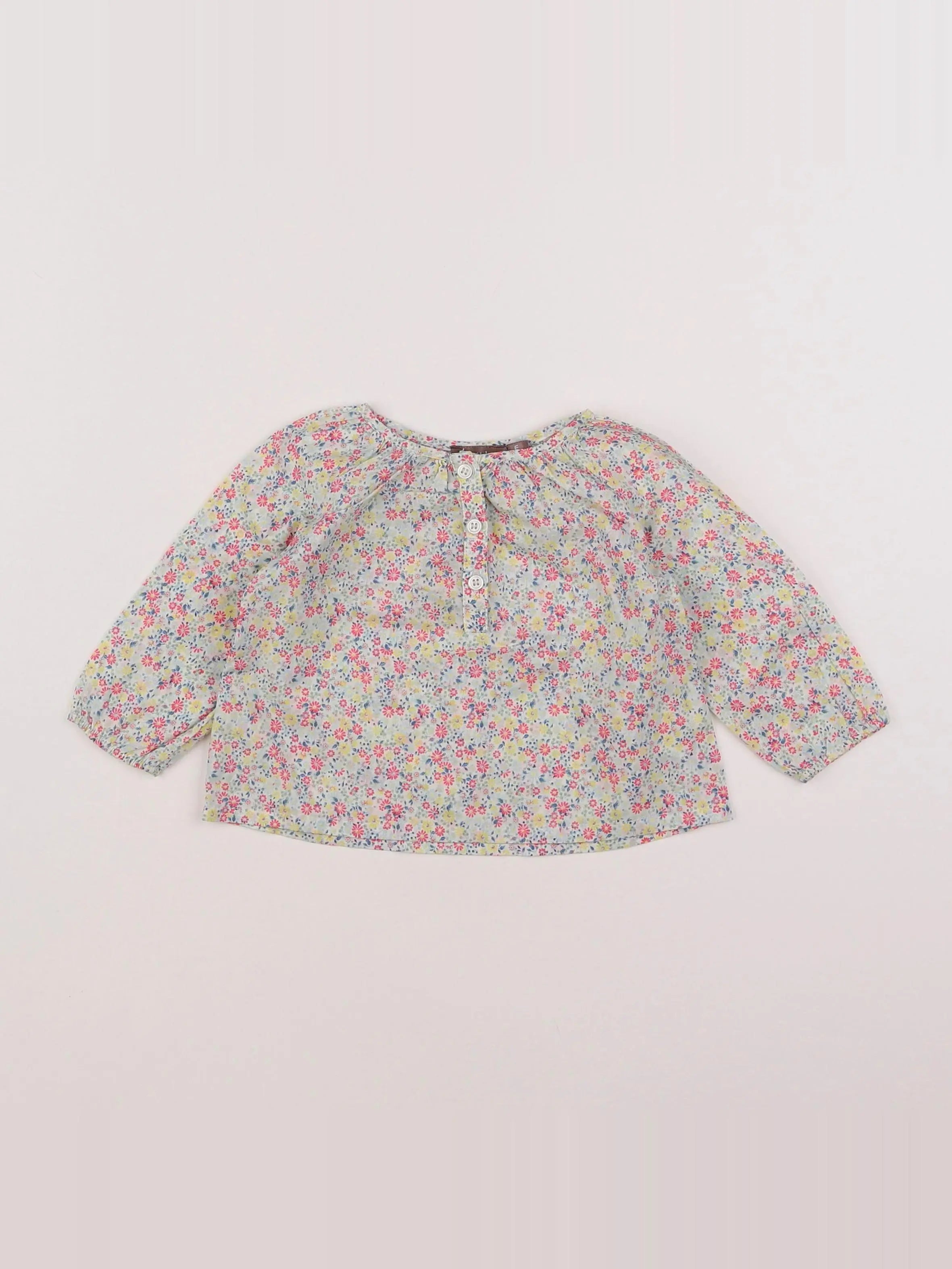 Boutchou - blouse multicolore - 6 mois