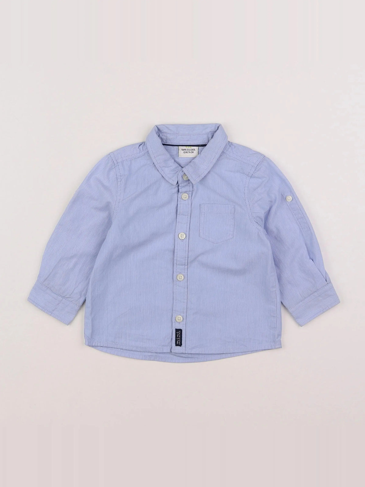 Tape à l'oeil - chemise bleu - 12 mois