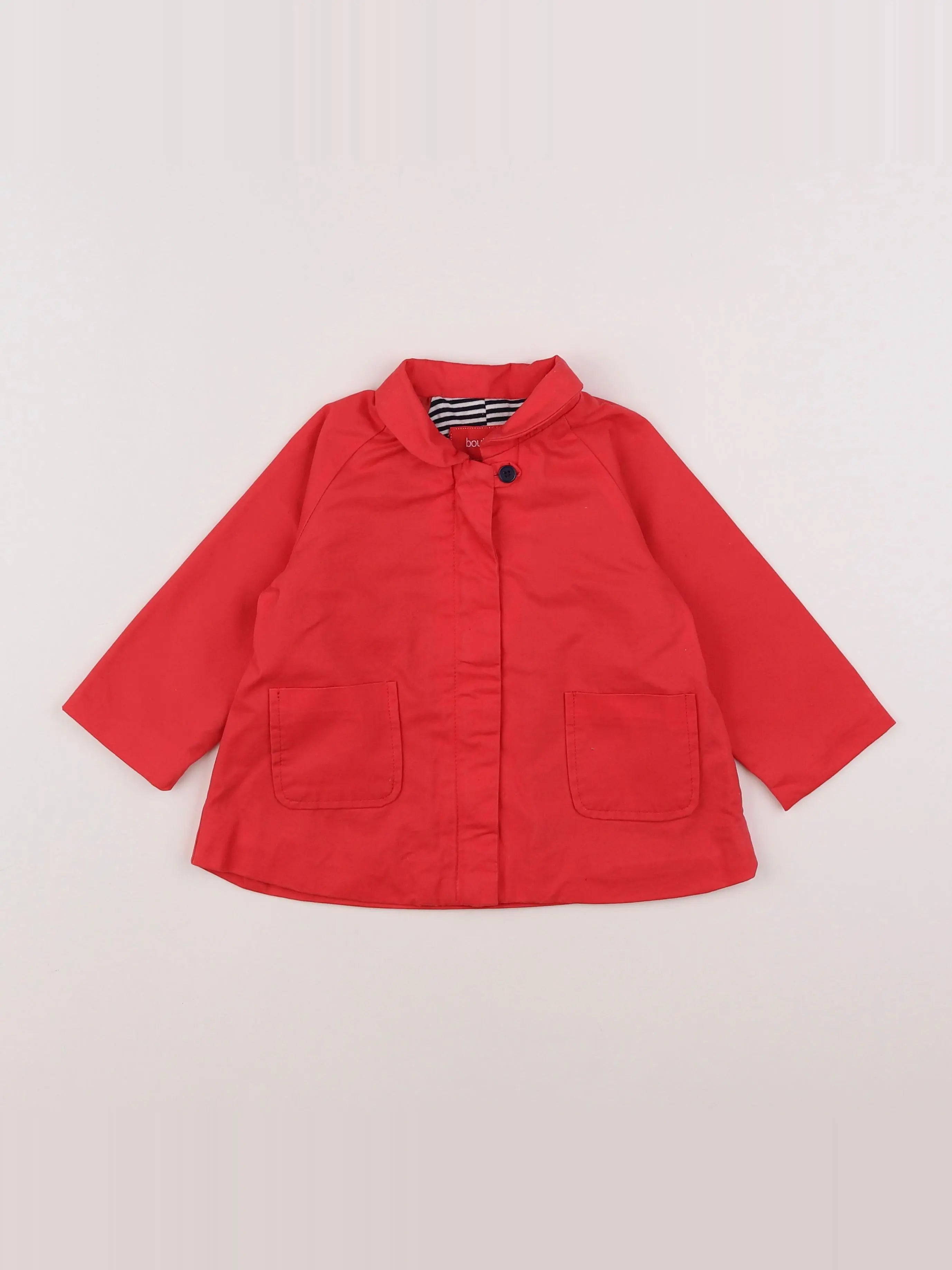Boutchou - manteau rose - 12 mois
