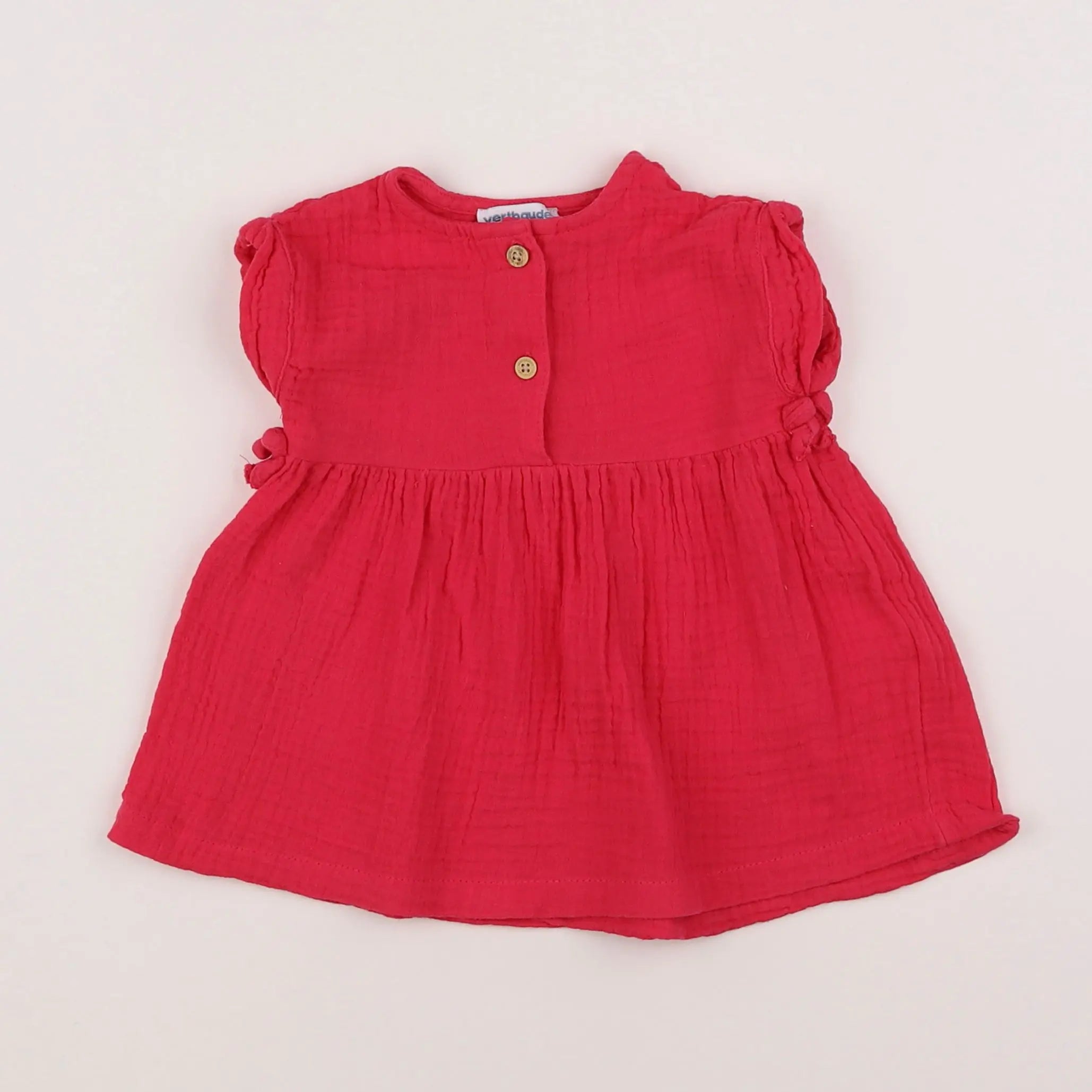 Vertbaudet - robe rose - 6 mois