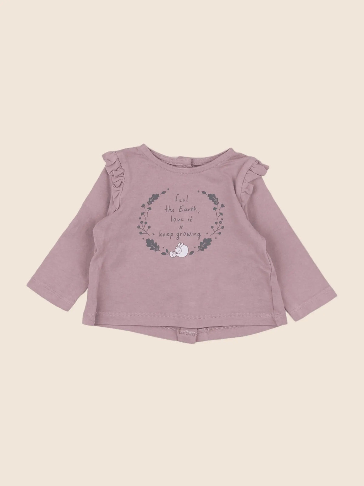 Vertbaudet - tee-shirt violet - 3 mois