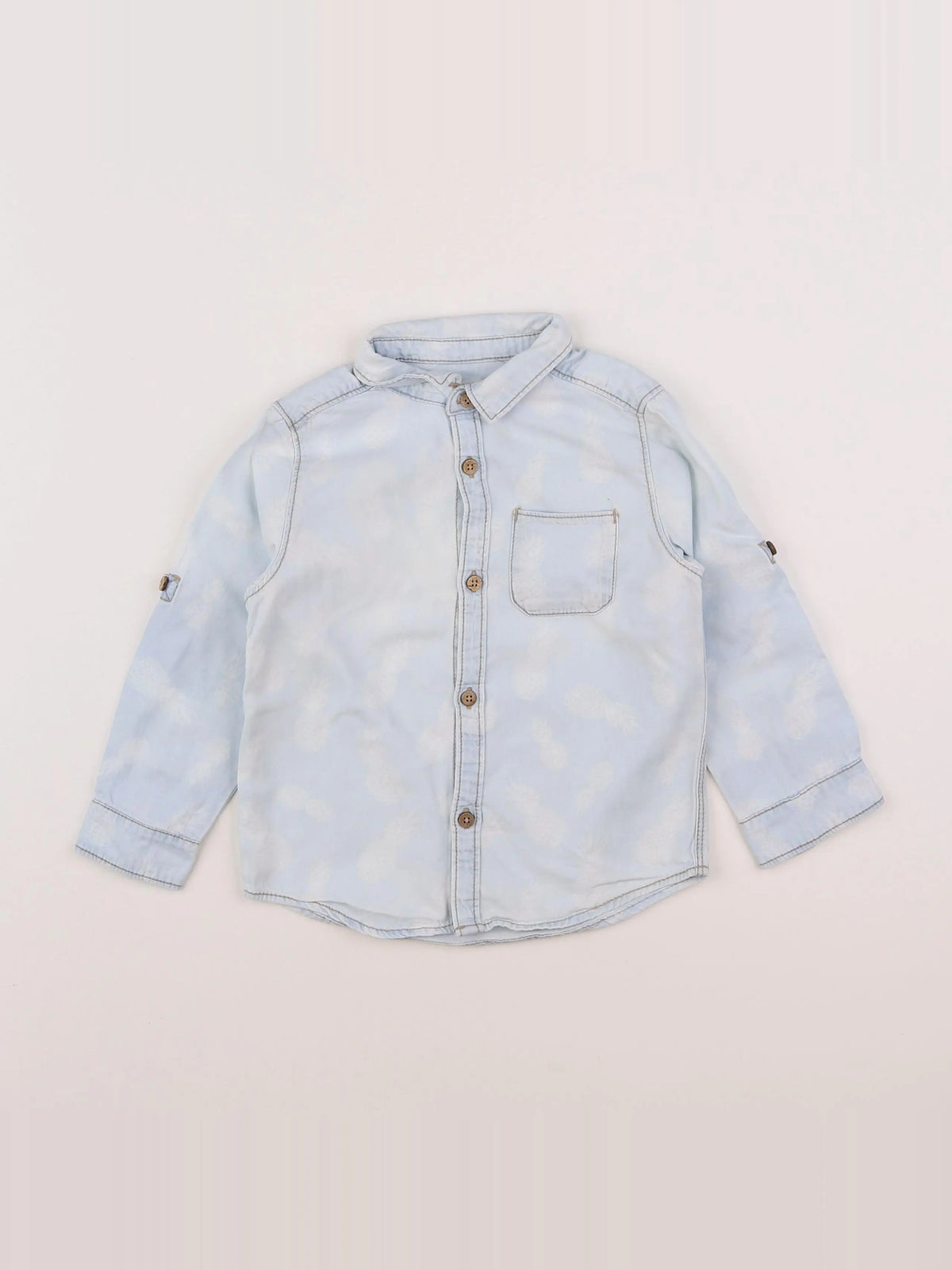 Zara - chemise bleu - 2/3 ans