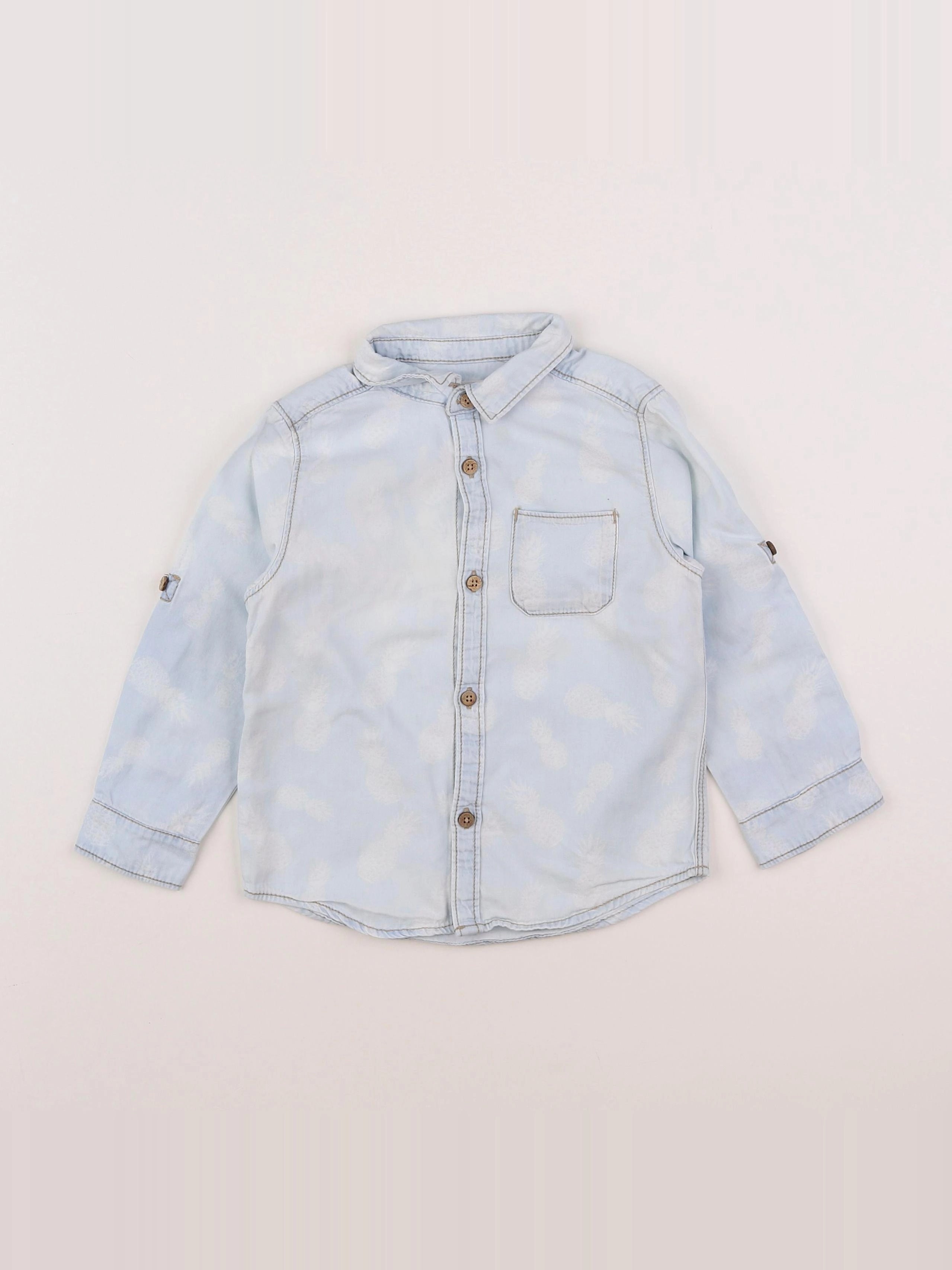 Zara - chemise bleu - 2/3 ans