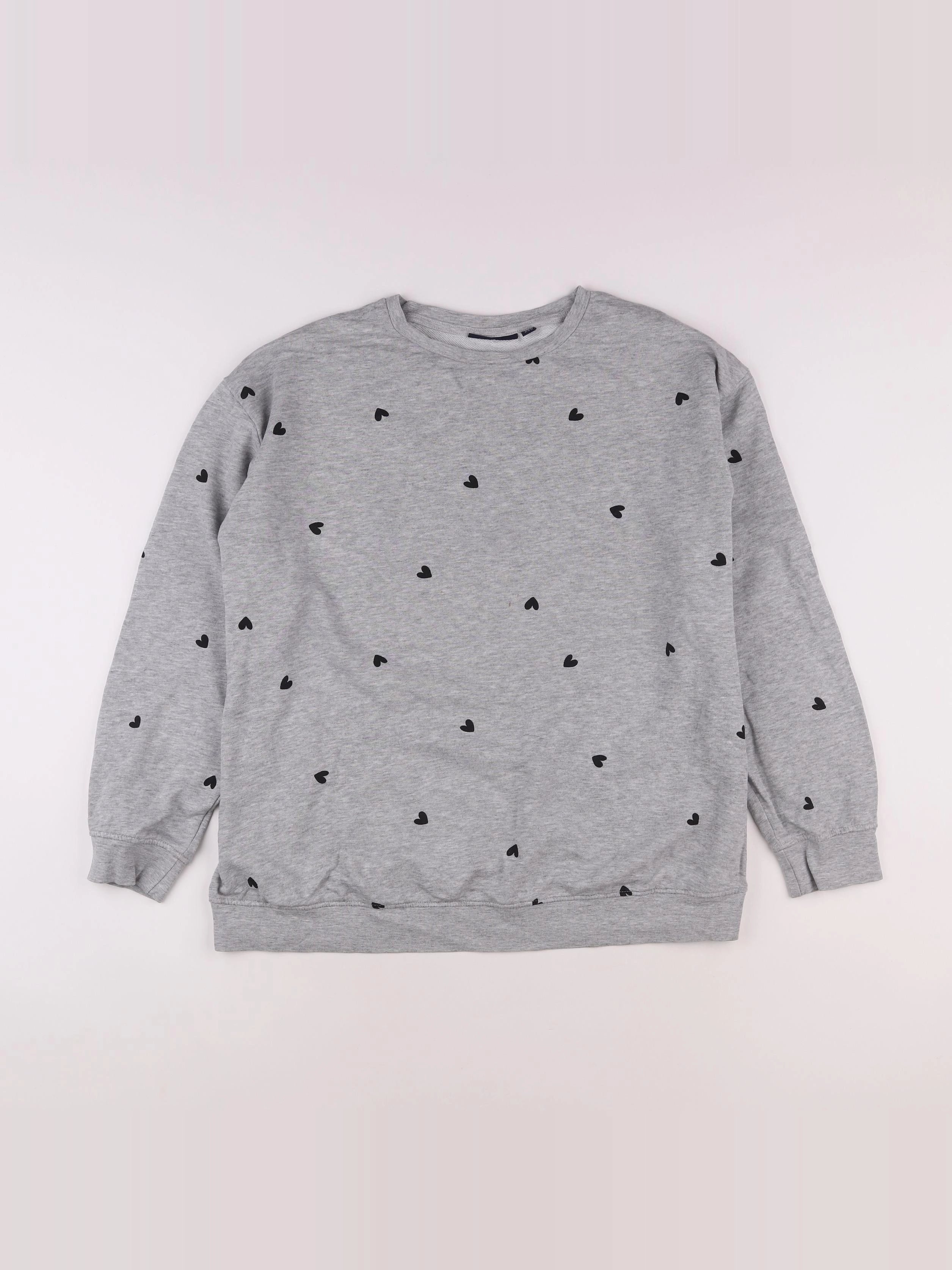 Kiabi - sweat grossesse gris - 46
