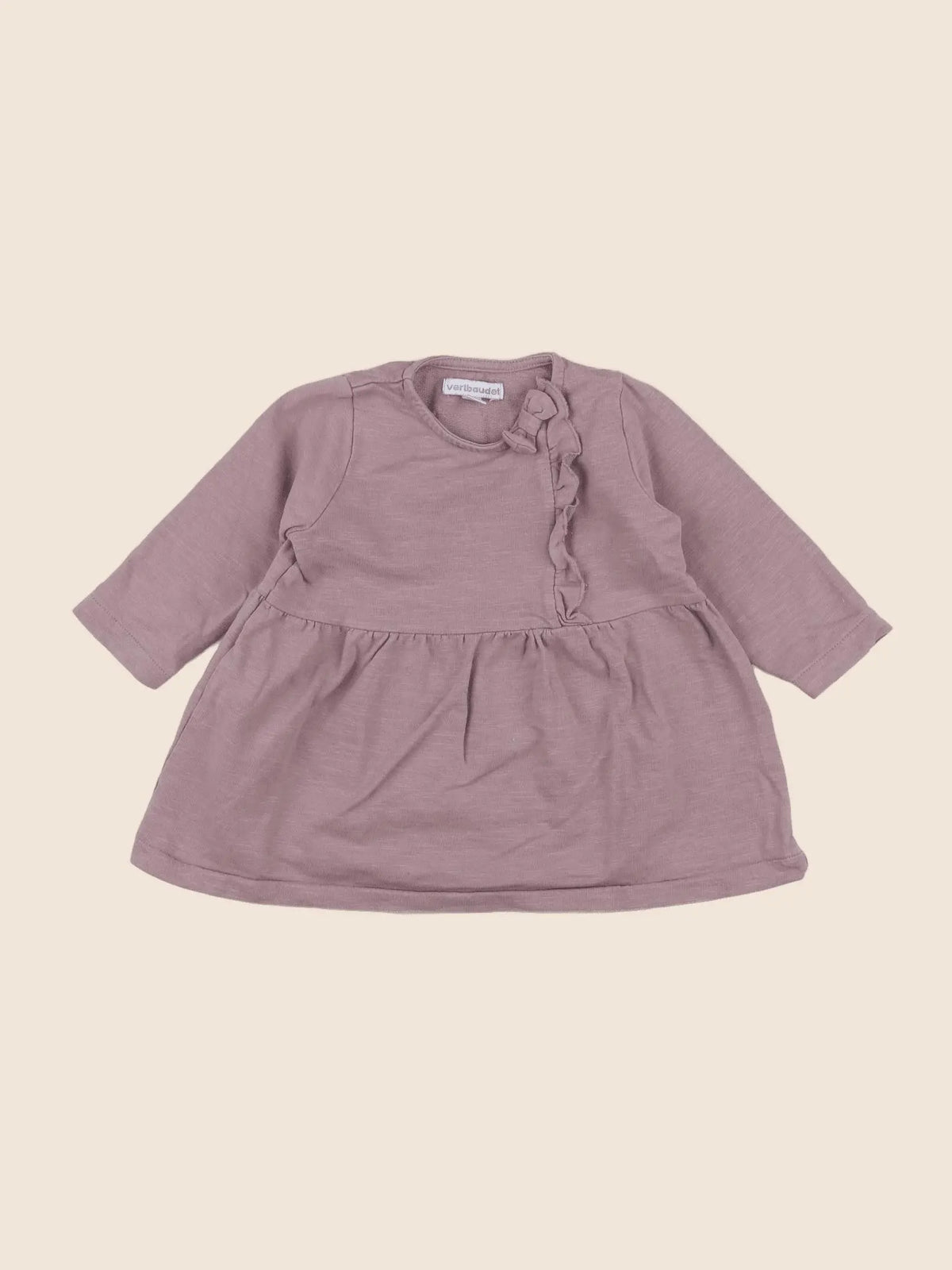 Vertbaudet - robe violet - 12 mois