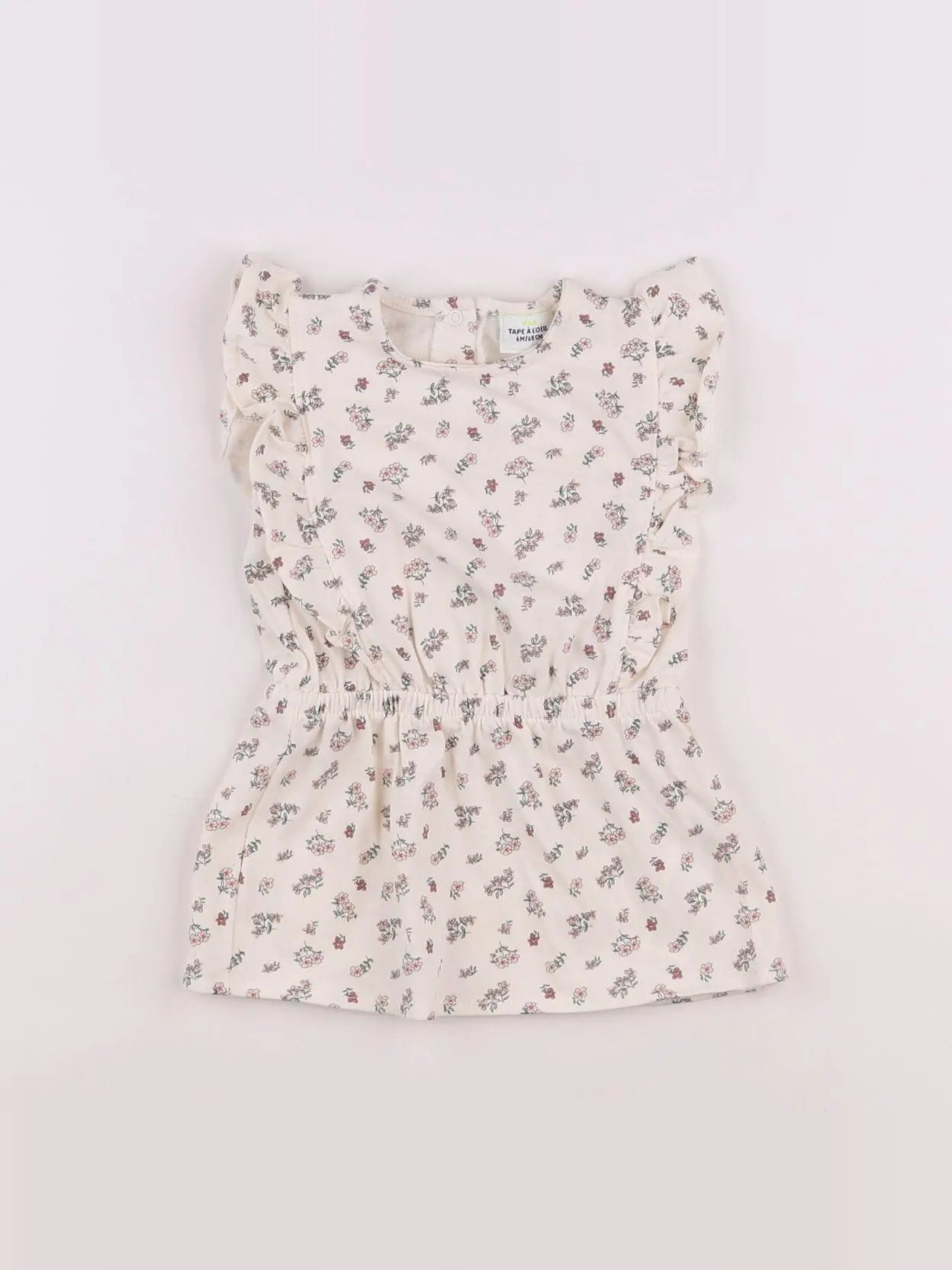 Tape à l'oeil - robe blanc - 6 mois
