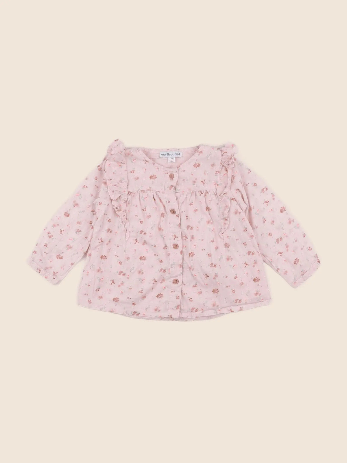 Vertbaudet - blouse rose - 12 mois