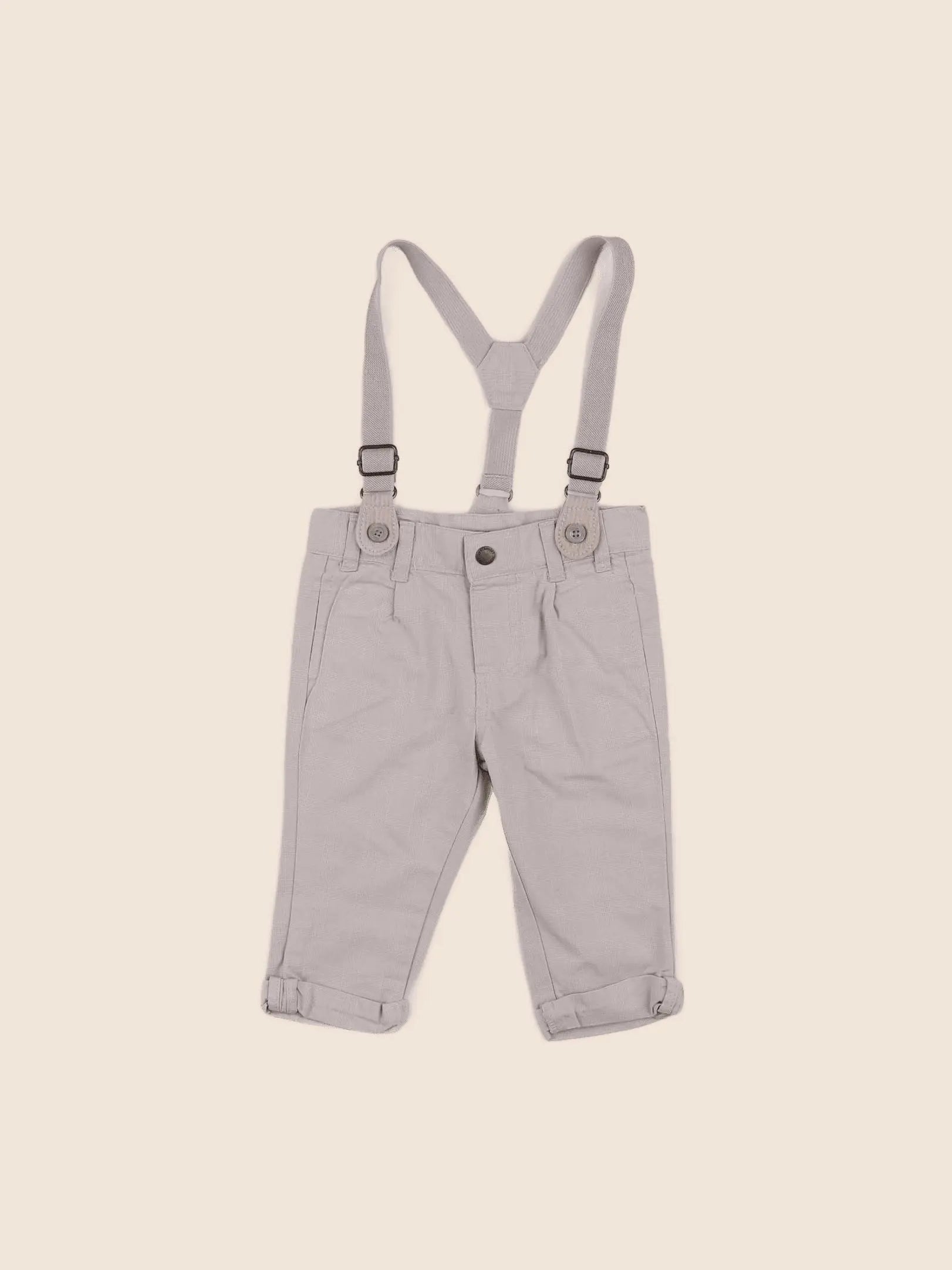 Vertbaudet - pantalon gris - 6 mois