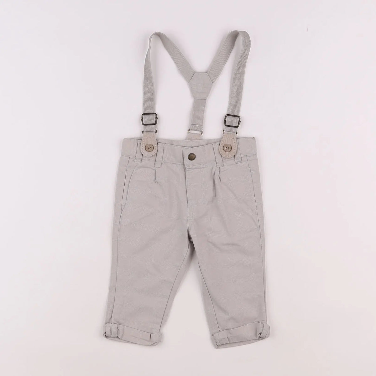 Vertbaudet - pantalon gris - 6 mois