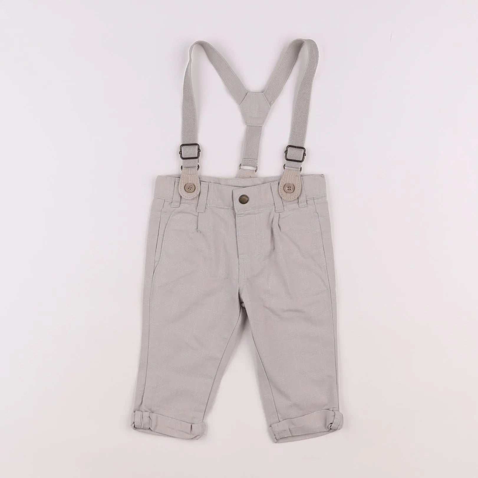Vertbaudet - pantalon gris - 6 mois