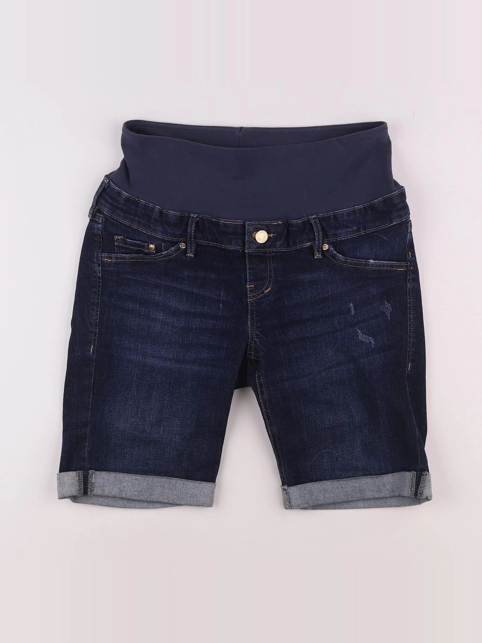 H&M - short grossesse bleu - 38