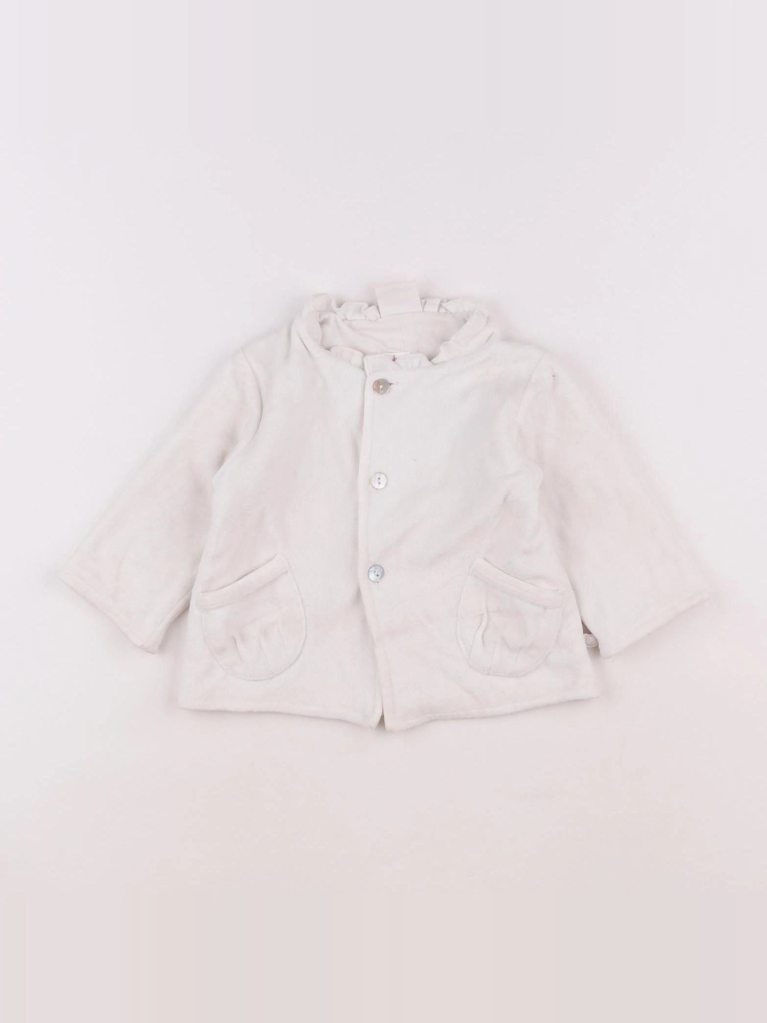 Noukie's - sweat blanc - 12 mois