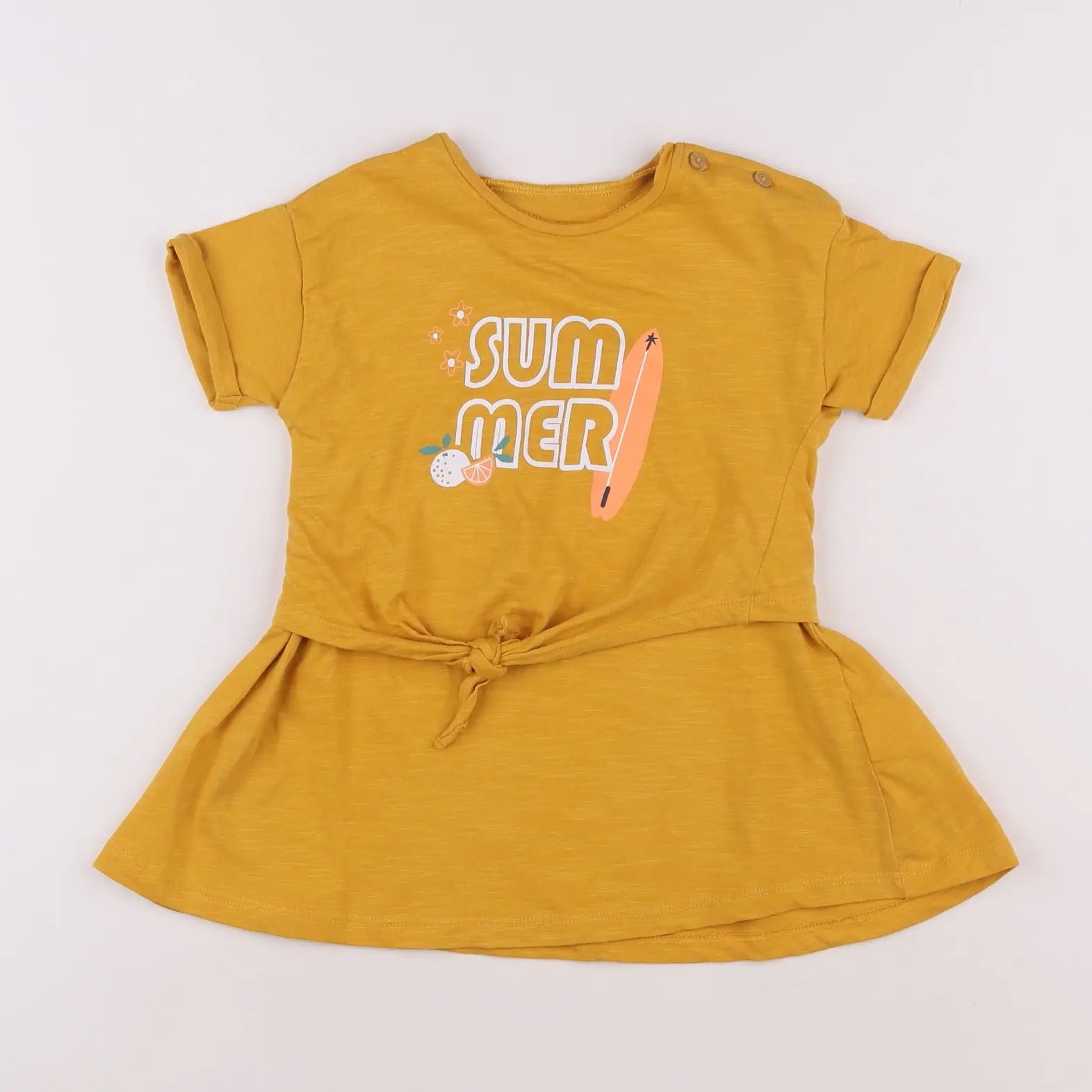 Vertbaudet - robe jaune - 2 ans