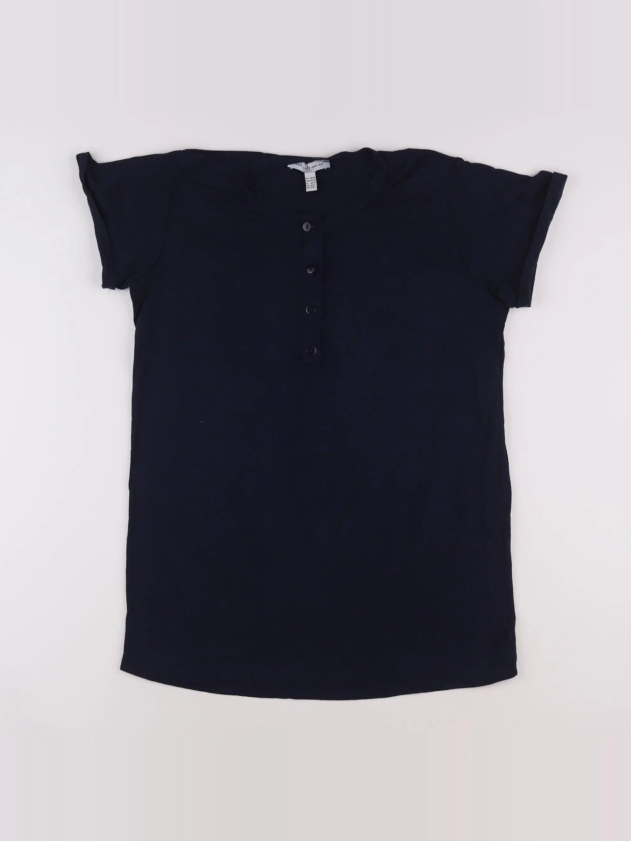 Envie de fraise - tee-shirt bleu - 36 à 38