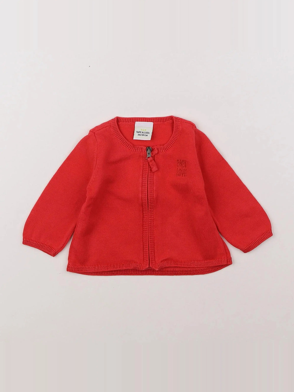 Tape à l'oeil - pull rouge - 3 mois