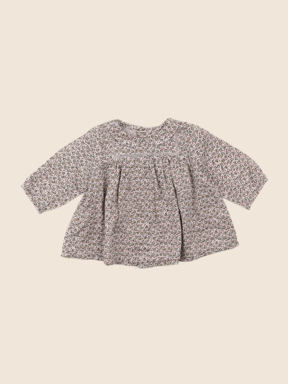 Boutchou - blouse vert - 3 mois